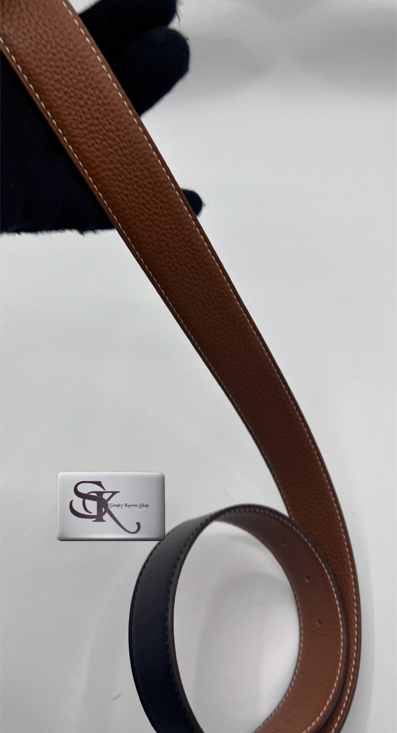 HERMES CARGO BUCKLE & RIVERSABLE LEATHER BELT SIZE70 (69~72cm)