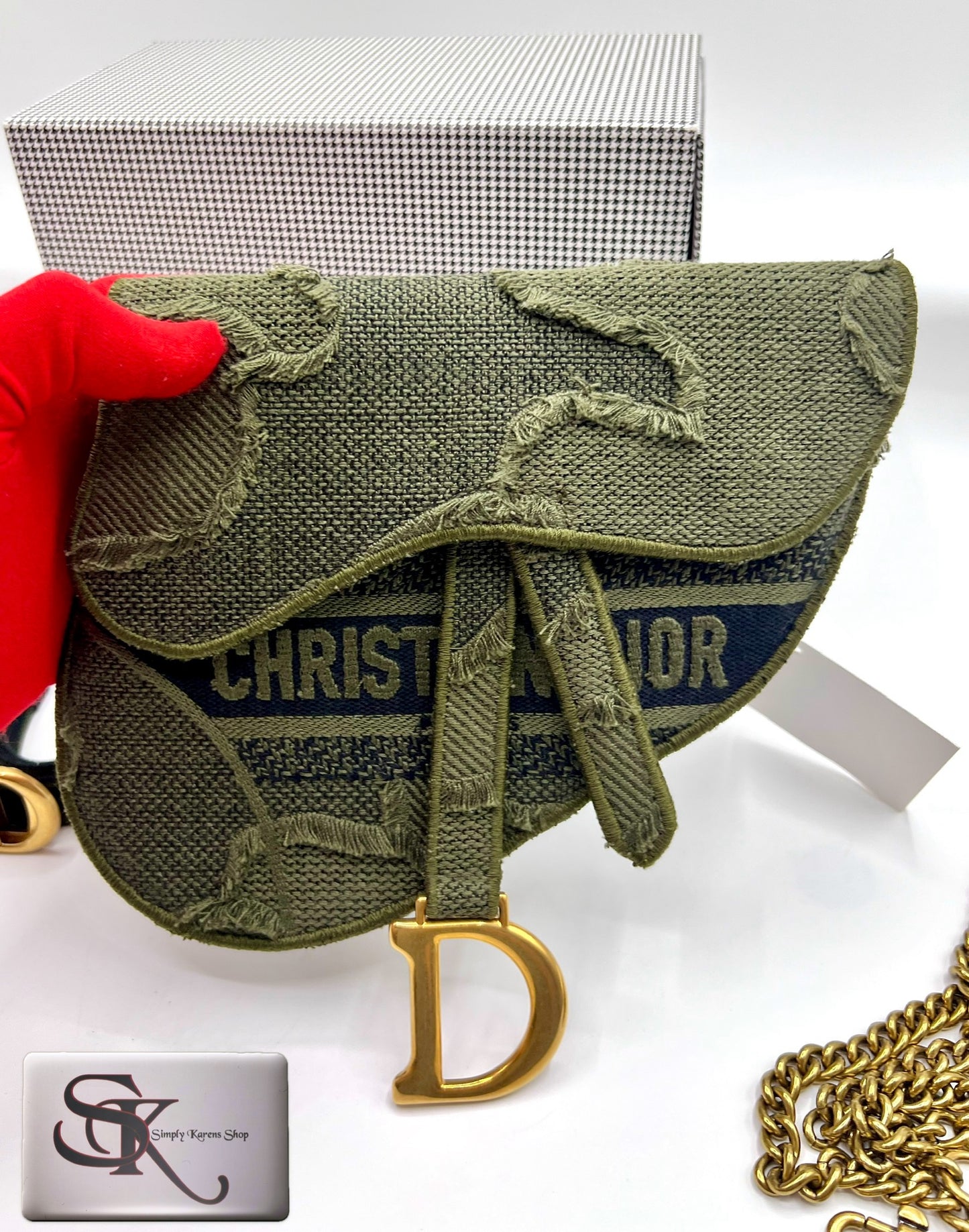 Christian Dior Saddle Beltbag 2 way with chain strap π΅πP92,000π΅π