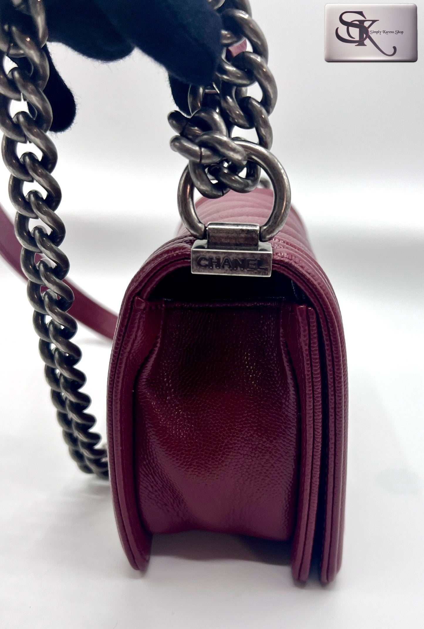 Chanel Chevron Caviar skin Leboy Pm size π΅πP232,000π΅π