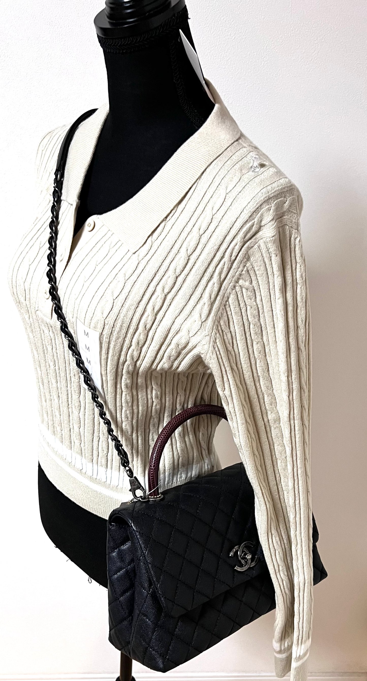 Chanel Caviar Coco python handle Matlase 2 way Bag series 23 mm size (π΅πP361,200)