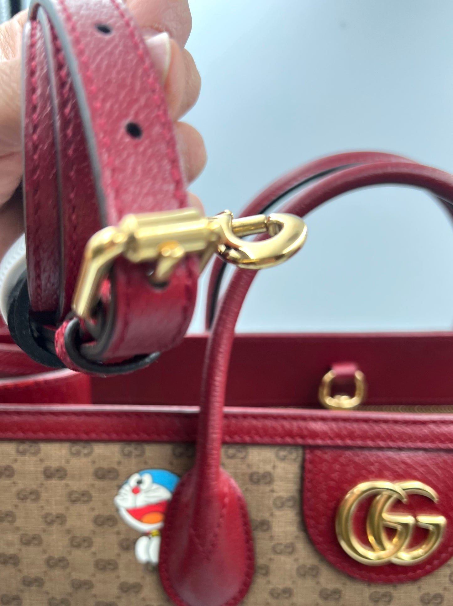 Gucci GG Supreme Doraemon Collaboration Tote 2 way Bag Gm size (🇵🇭P59,340)