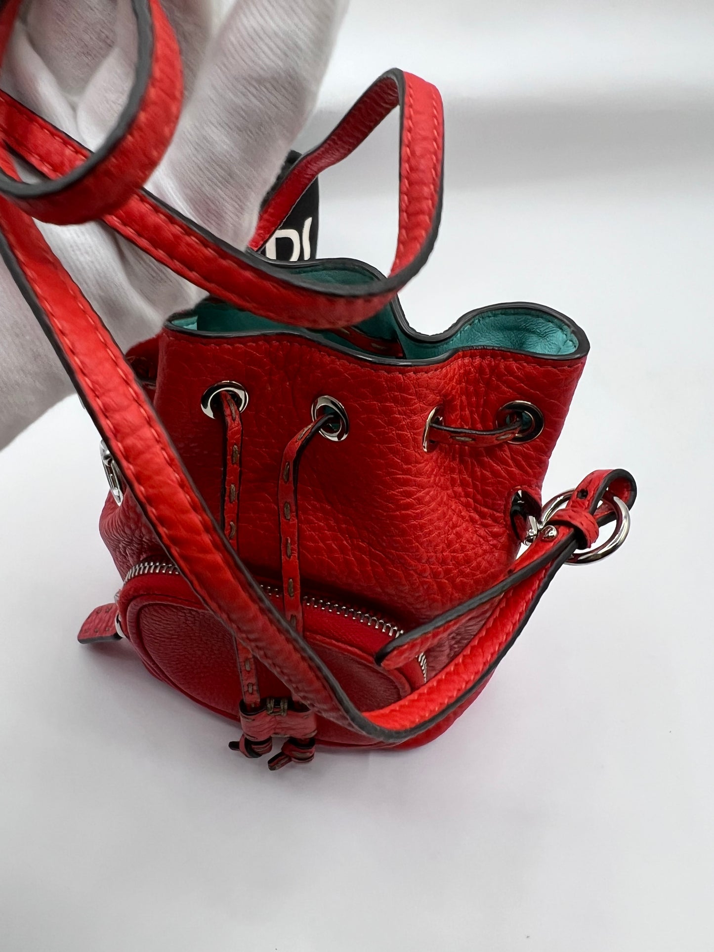 Fendi Mini Mon Tresor Bucket leather 2 way Bag