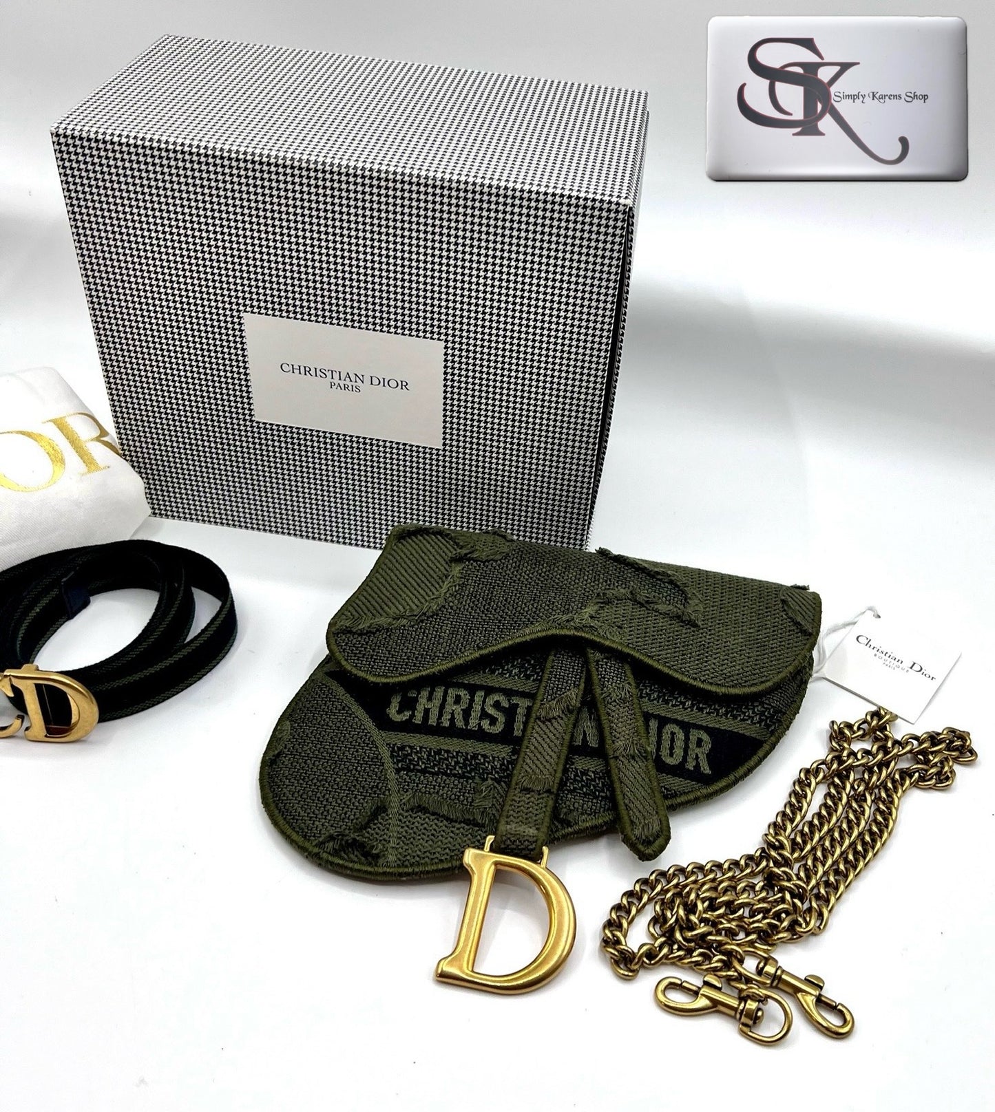 Christian Dior Saddle Beltbag 2 way with chain strap π΅πP92,000π΅π