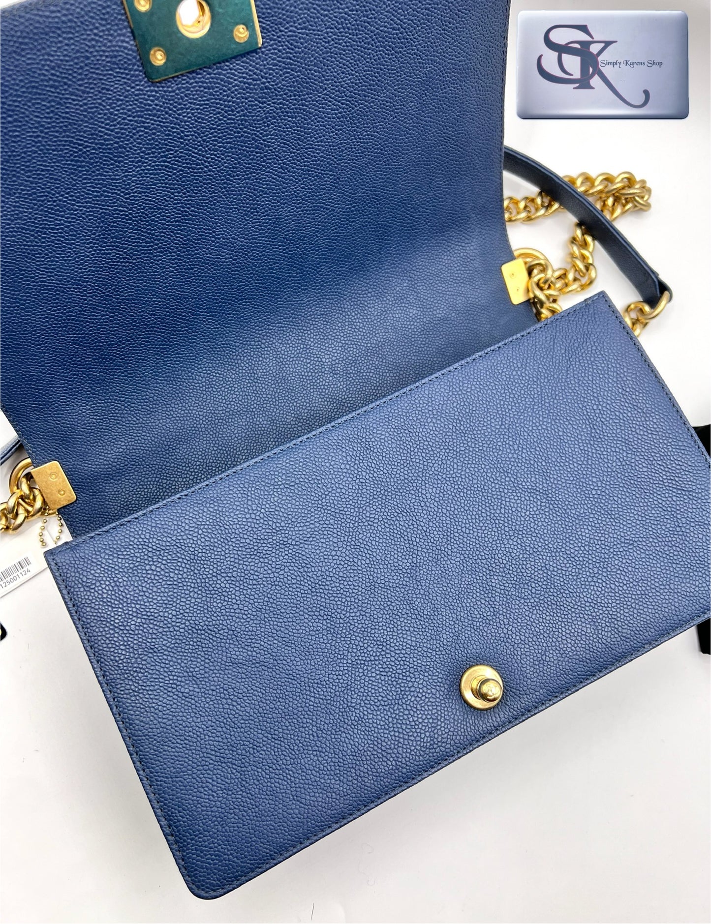 Chanel Caviar Leboy Navy Blue New Medium G.H. (🇵🇭P344,000)