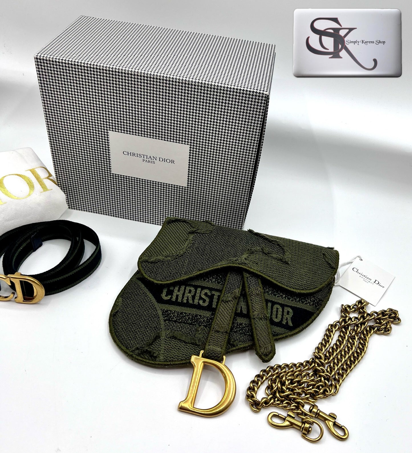 Christian Dior Saddle Beltbag 2 way with chain strap π΅πP92,000π΅π
