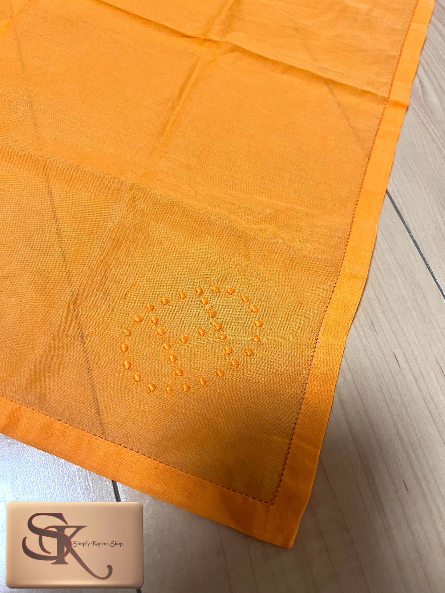 Hermes Nekckerchief Evelyn Mouchoirs marceau Orange cotton Broidery Punching H 🇵🇭P6,000🇵🇭
