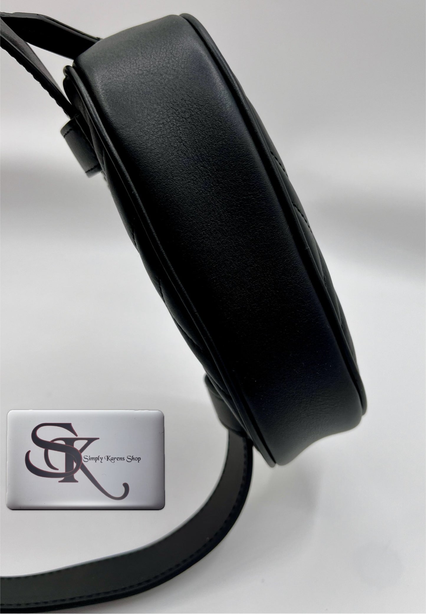GUCCI MARMONT BLACK LEATHER BELT BAG SIZE 72 ~ 92 CM π΅πP32,200π΅π