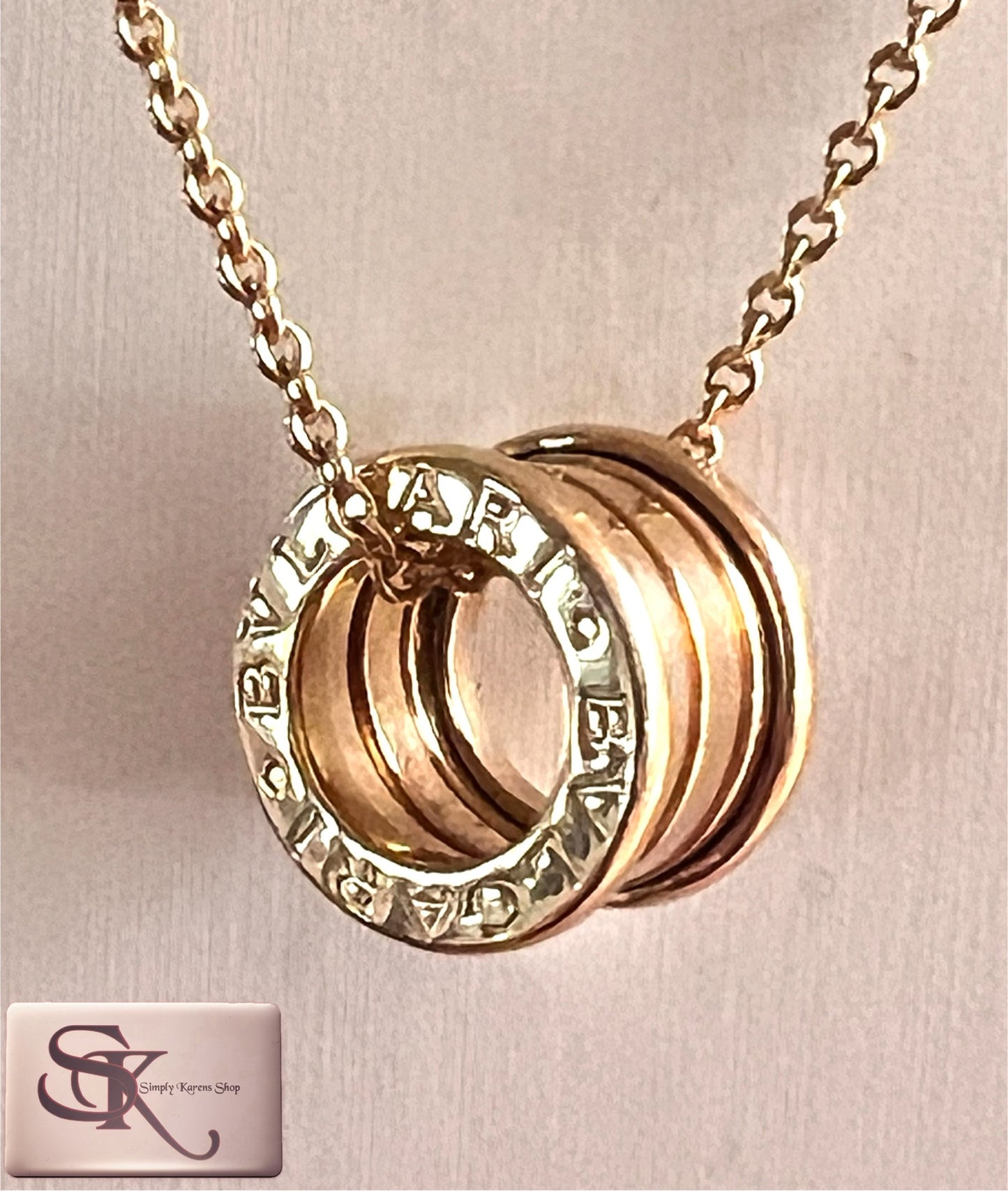 Bvlgari B-Zero K18 Yg Necklace 40cm 11.5g (🇵🇭P118,680)
