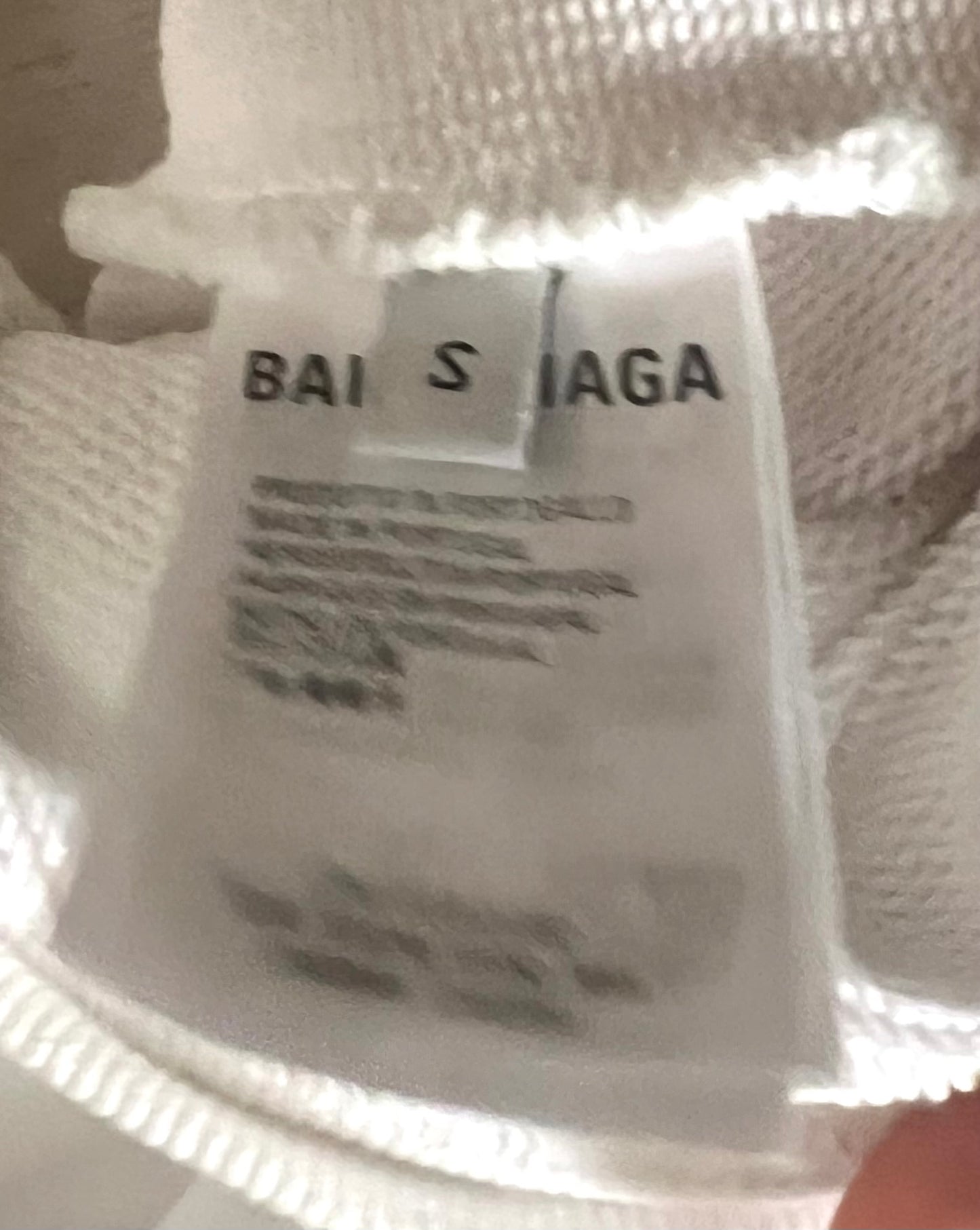 Balenciaga White Parker Jacket S Size on Tag Fits L size Ladies