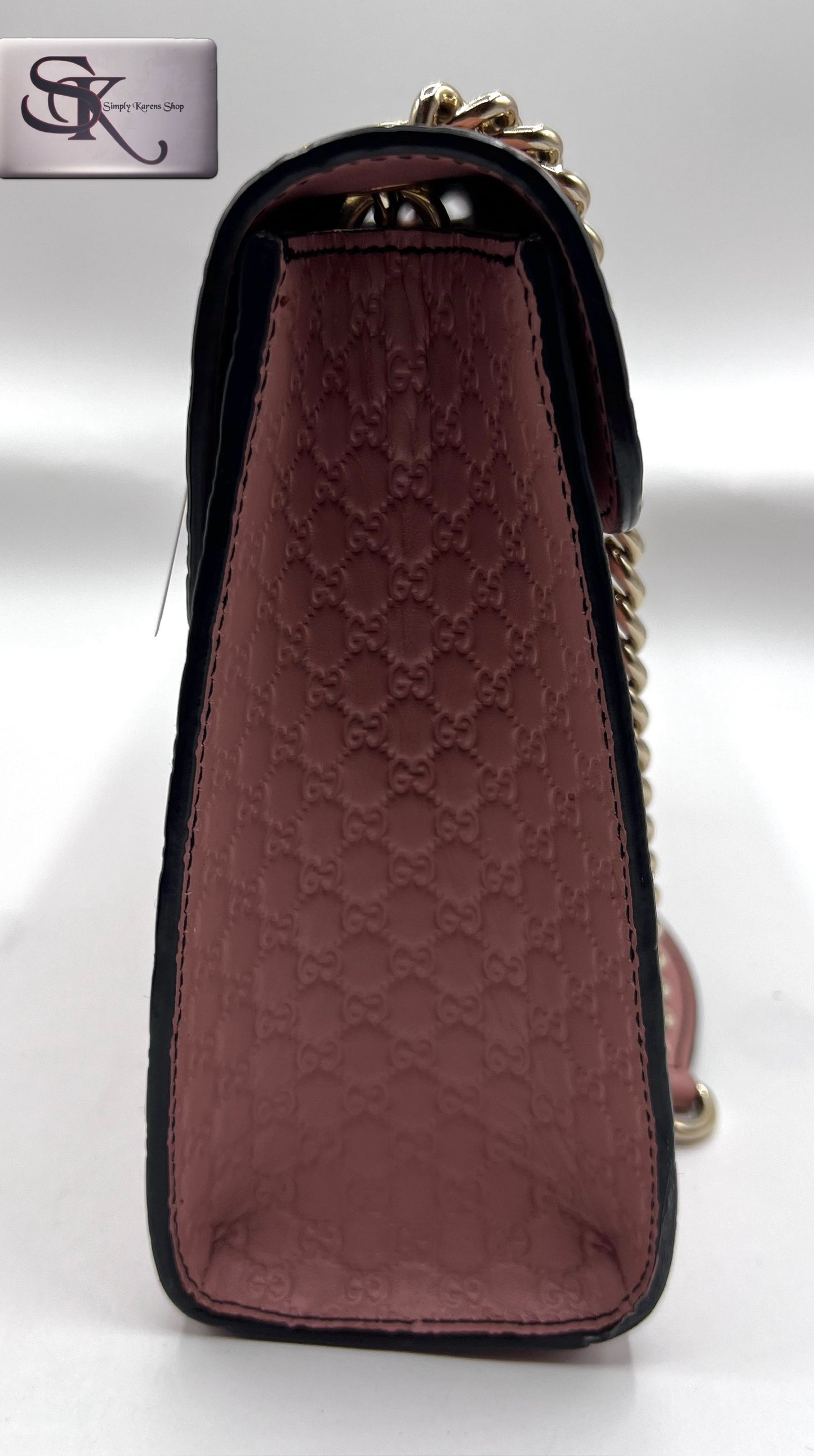Gucci Guccissima Horsebit Emily Shoulder Bag MM Blush Pink (🇵🇭P42,140)