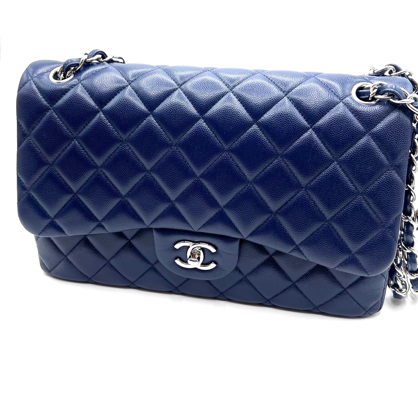 Chanel Jumbo Caviar Royal Blue Flap Chain (🇵🇭P429,140)