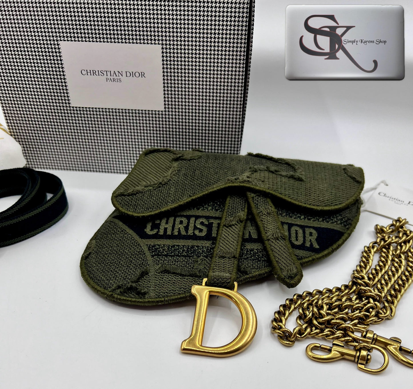 Christian Dior Saddle Beltbag 2 way with chain strap π΅πP92,000π΅π