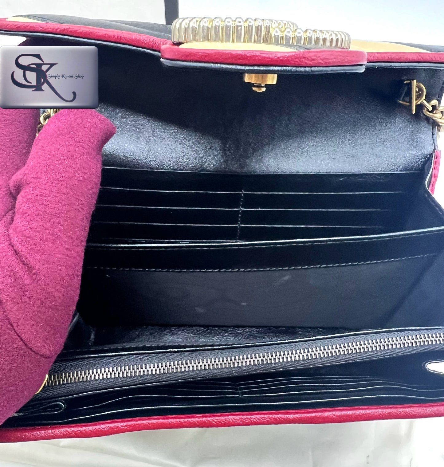 Gucci Two tone GG Marmont Wallet On Chain π΅πP44,000π΅π