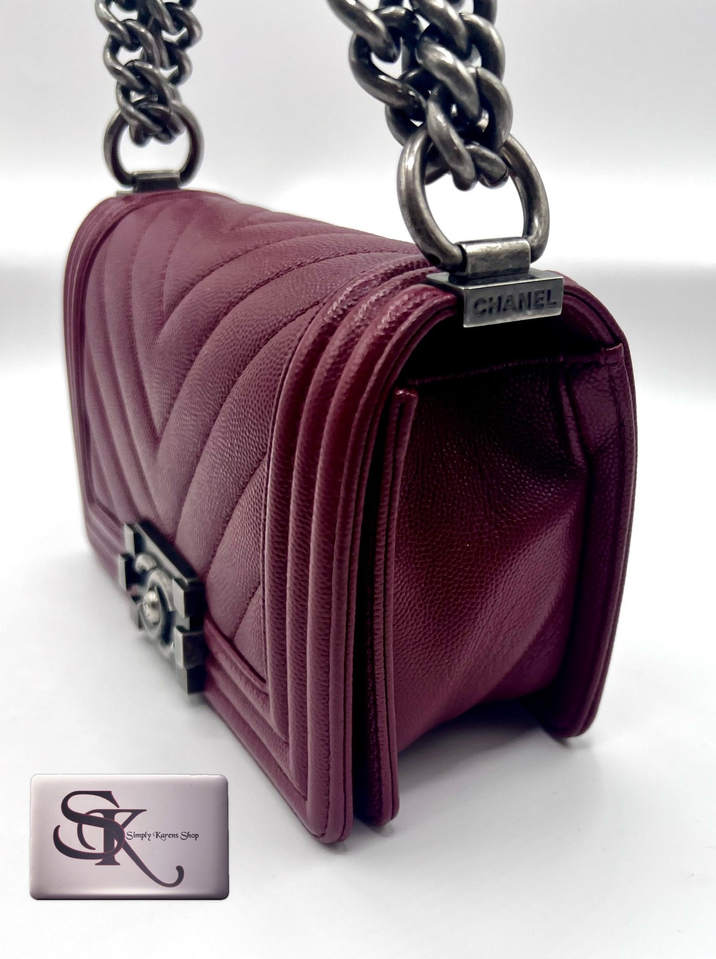 Chanel Chevron Caviar skin Leboy Pm size π΅πP232,000π΅π