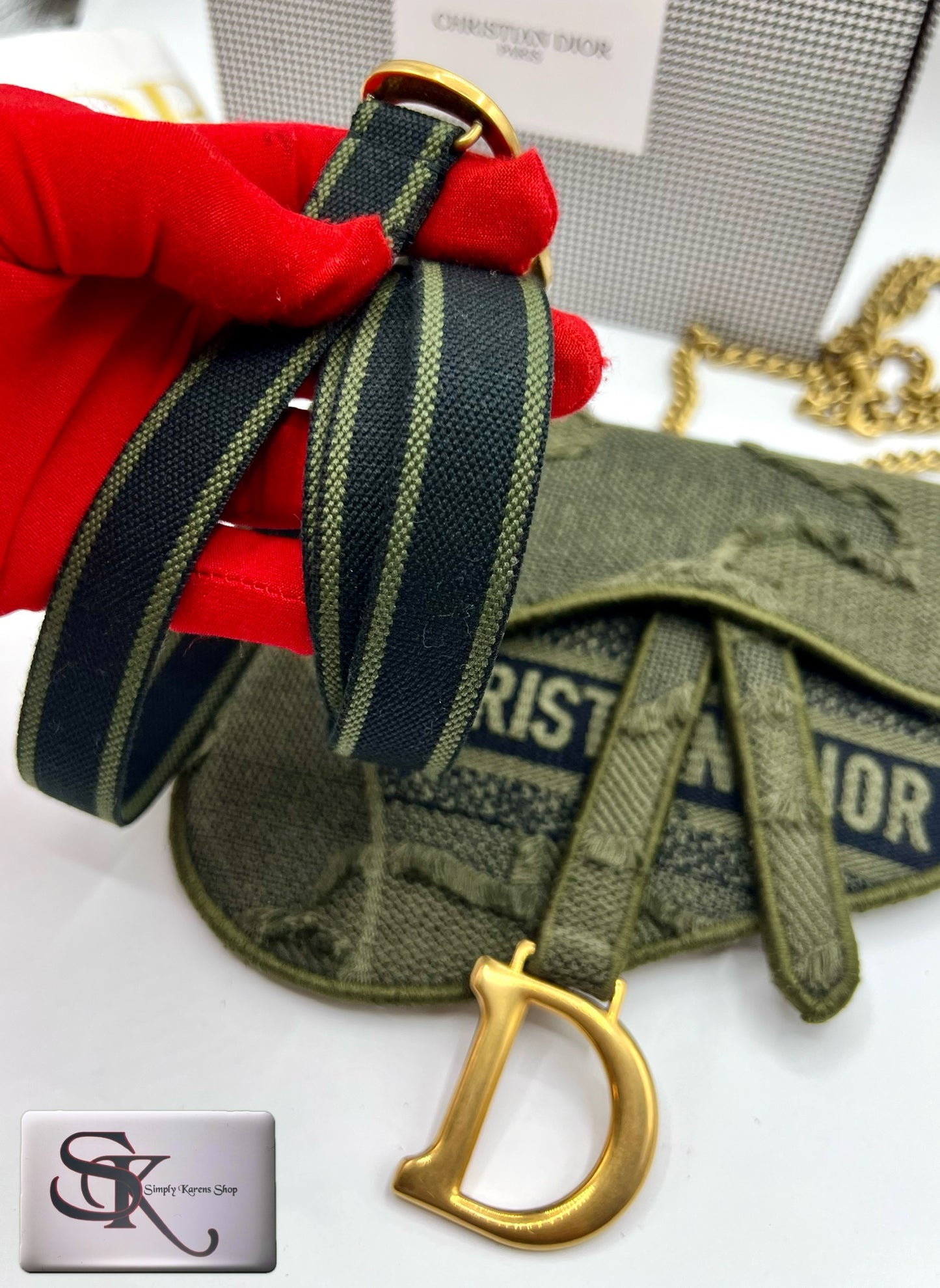Christian Dior Saddle Beltbag 2 way with chain strap π΅πP92,000π΅π
