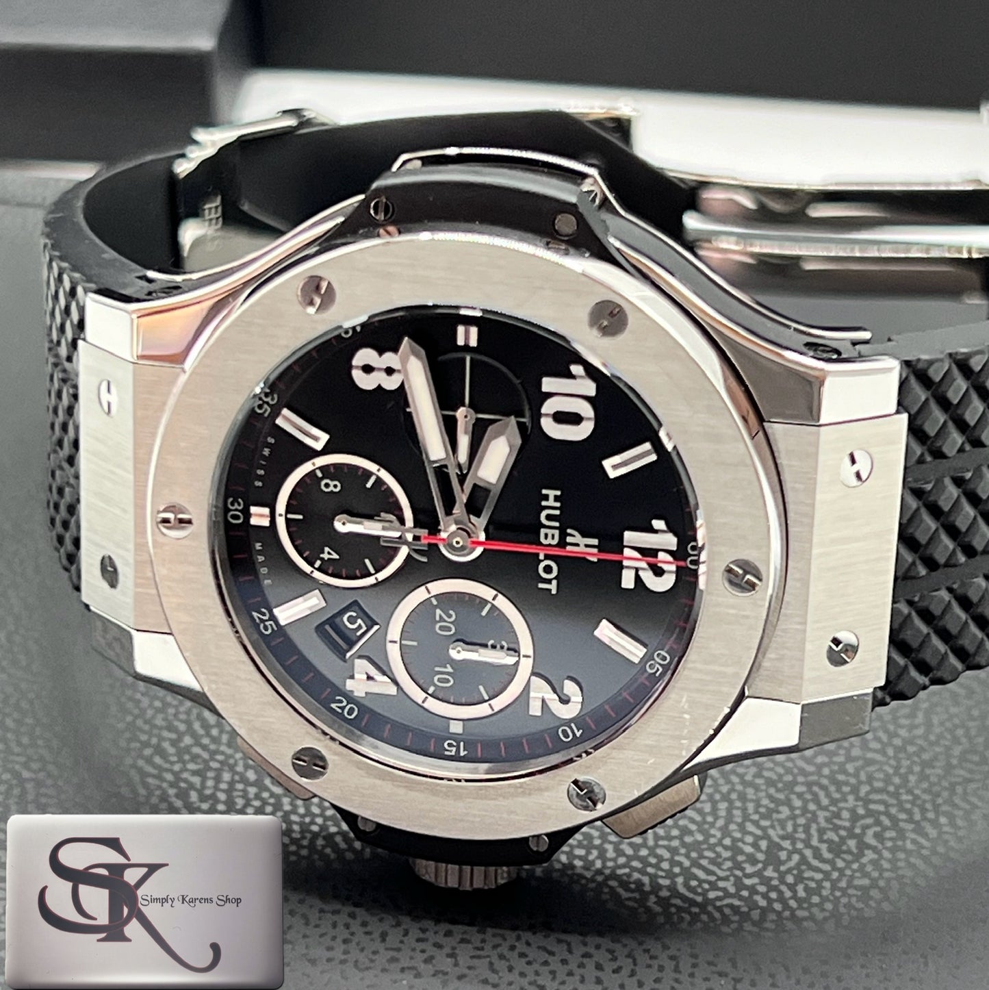 Hublot Bigbang AT 48mm SS/black Rubber 20cm complete π΅πP378,400π΅π