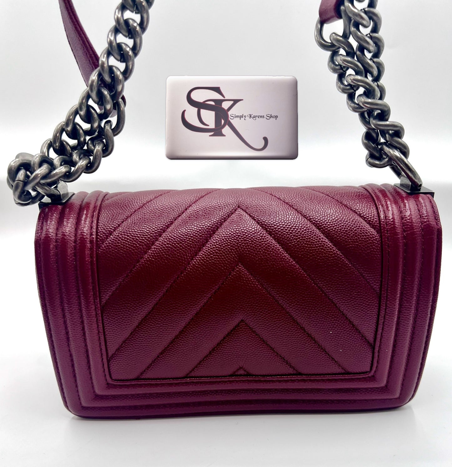 Chanel Chevron Caviar skin Leboy Pm size π΅πP232,000π΅π
