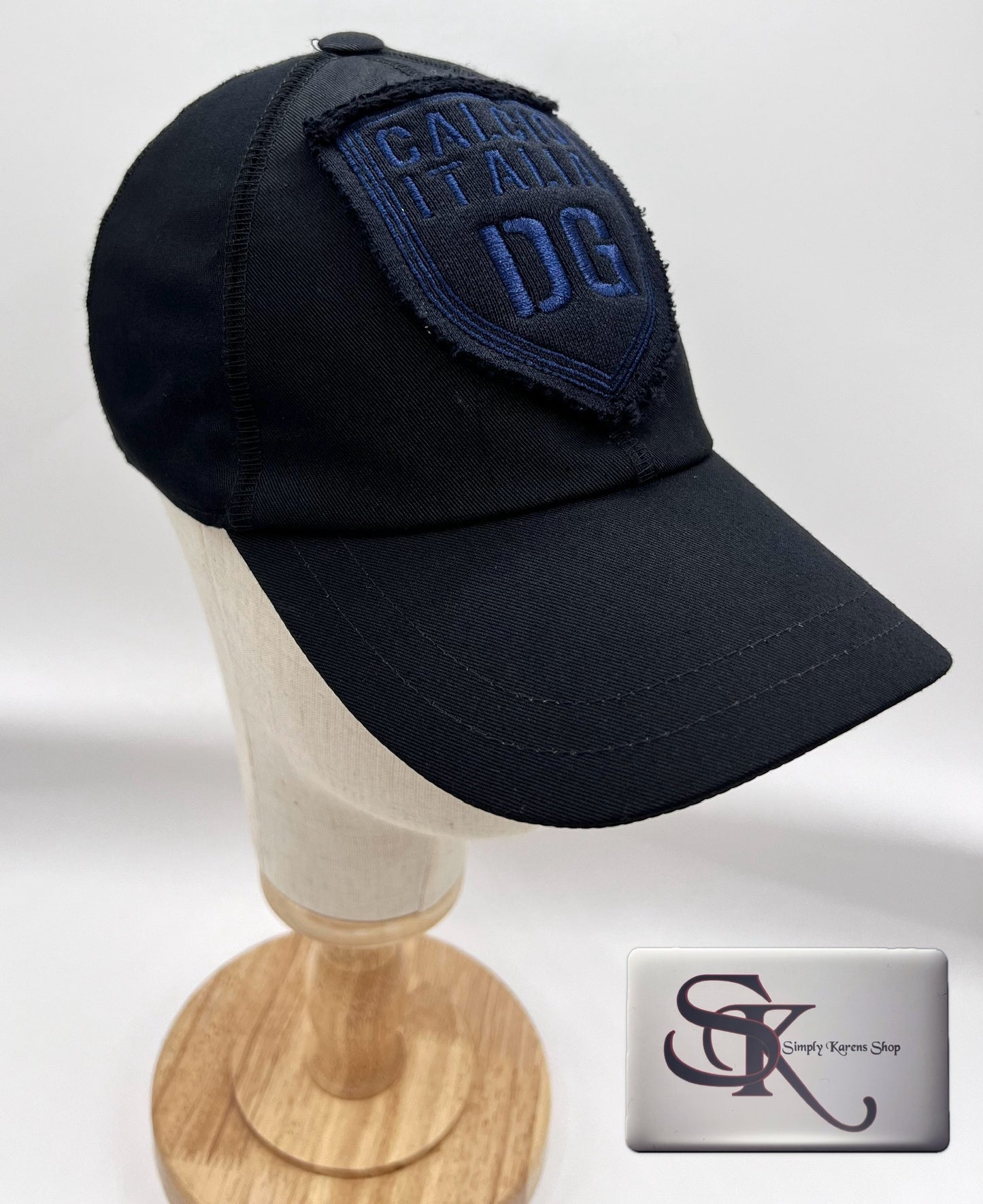 Dolce & Gabbana Black Baseball Cap size 58 ๐ต๐ญP10320๐ต๐ญ