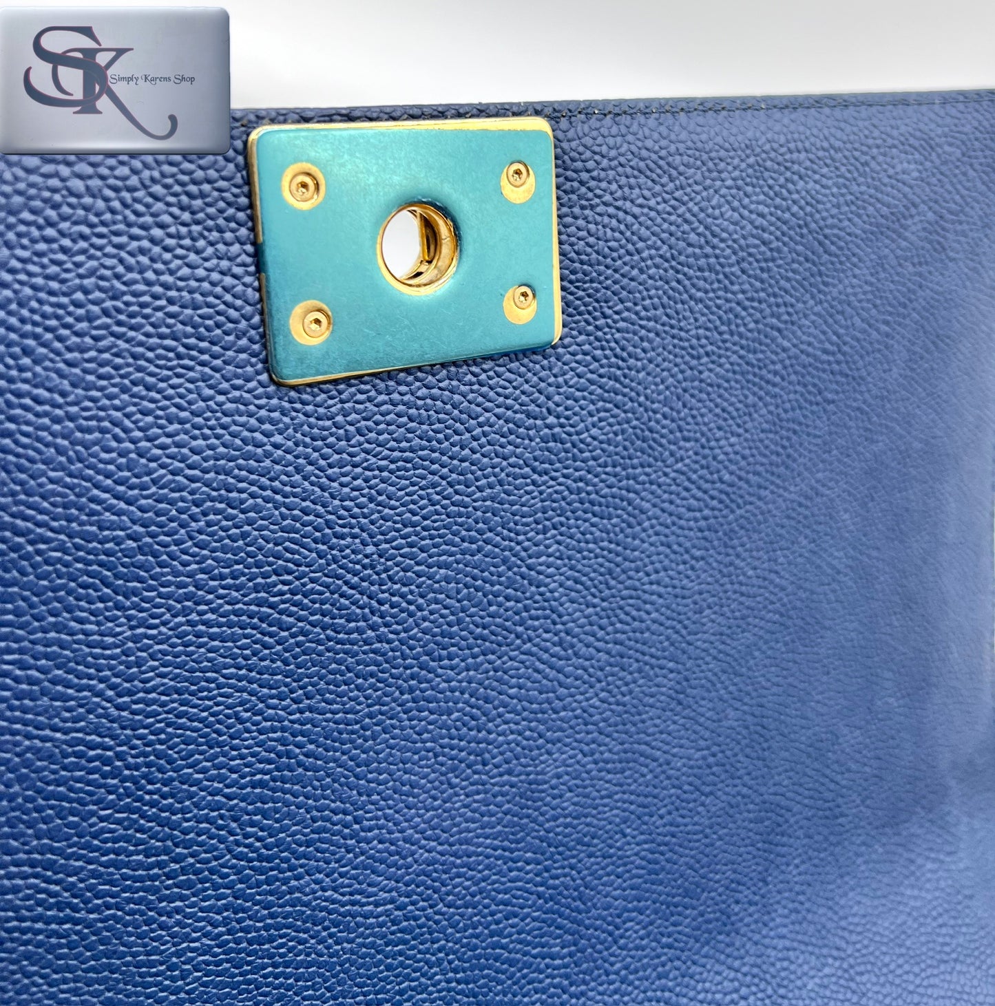 Chanel Caviar Leboy Navy Blue New Medium G.H. (🇵🇭P344,000)