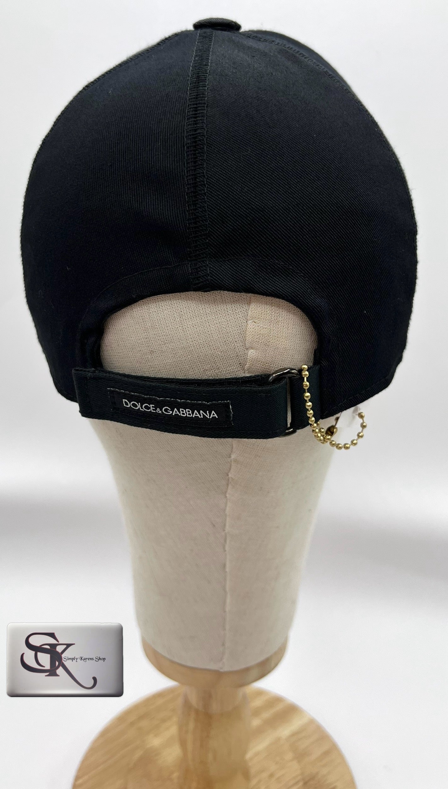 Dolce & Gabbana Black Baseball Cap size 58 ๐ต๐ญP10320๐ต๐ญ