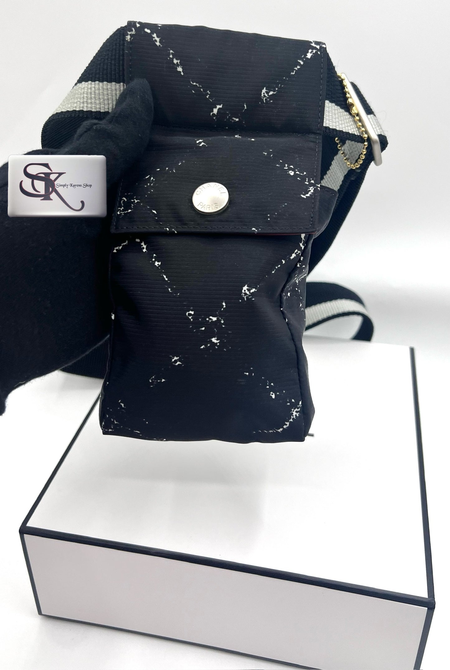 Chanel Black Travel Line Waist Pouch Size 100cm X 112cm / 39 X 44 inches 🇵🇭P19,200