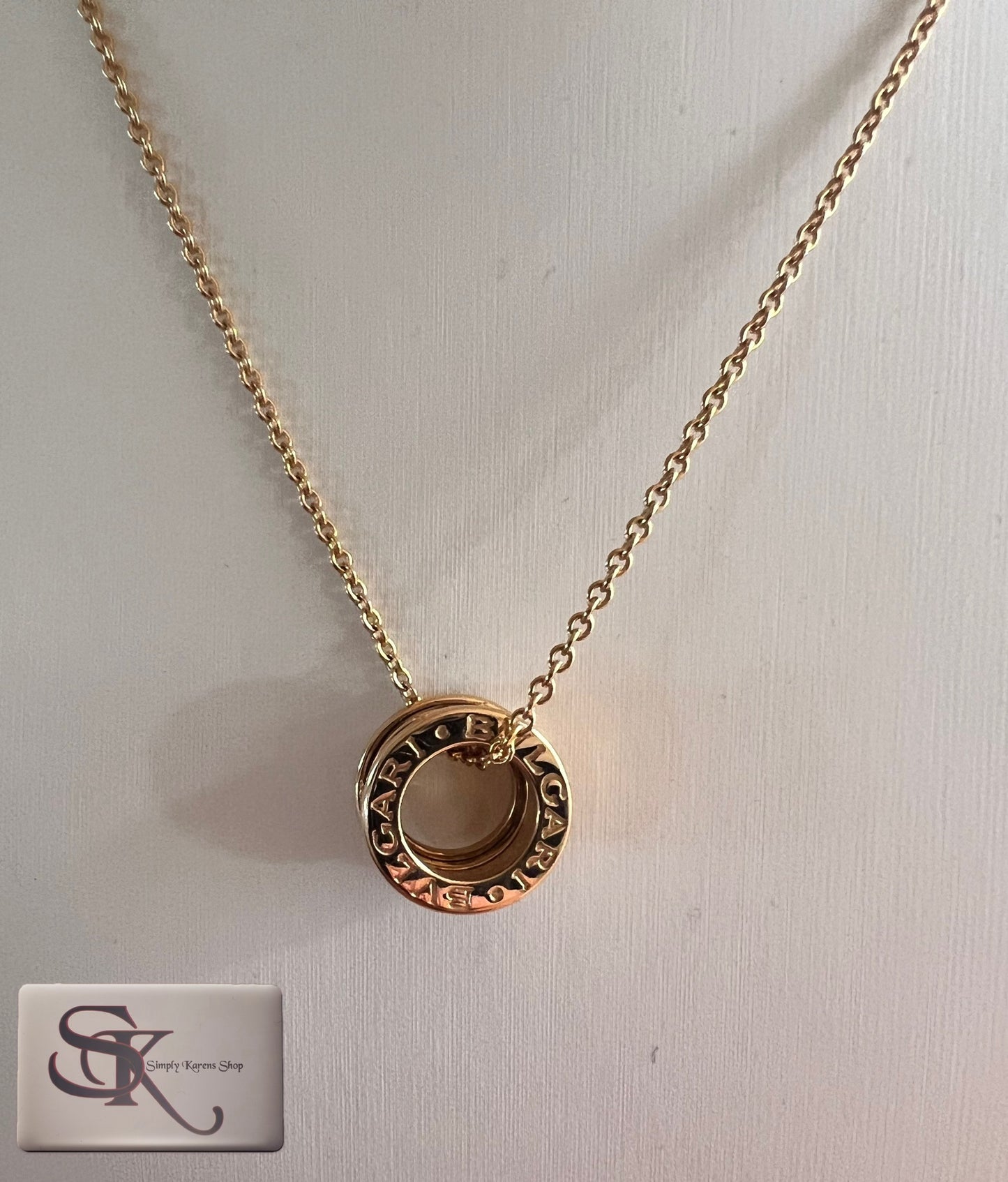 Bvlgari B-Zero K18 Yg Necklace 40cm 11.5g (🇵🇭P118,680)