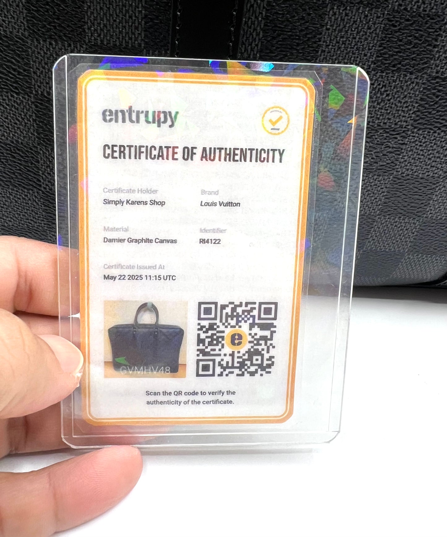 Louis Vuitton Porte Document Voyage Pm Briefcase Graphite Canvas (🇵🇭P46,440)