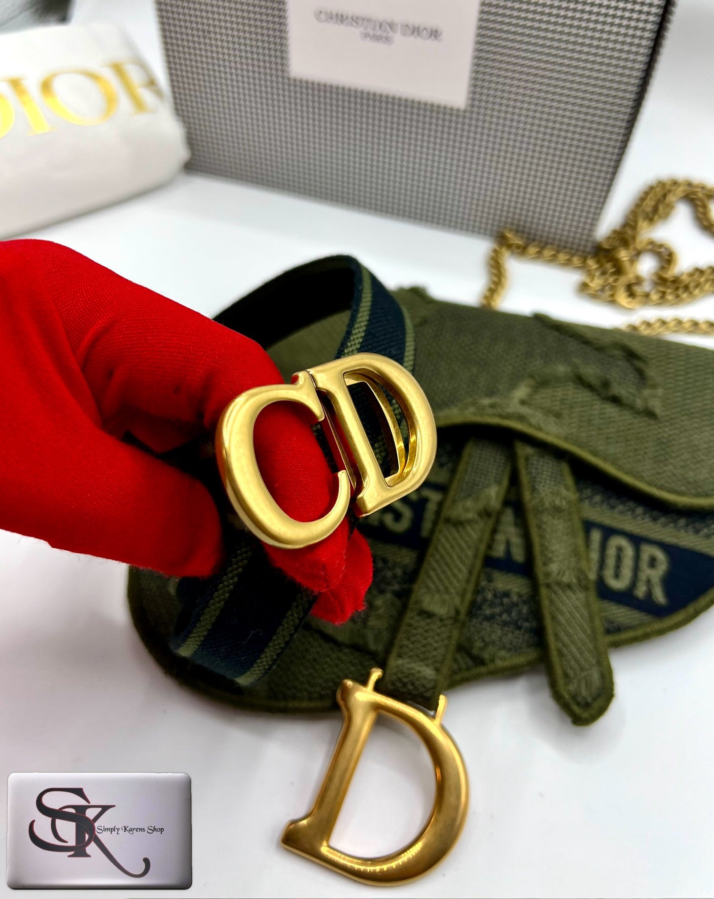 Christian Dior Saddle Beltbag 2 way with chain strap π΅πP92,000π΅π