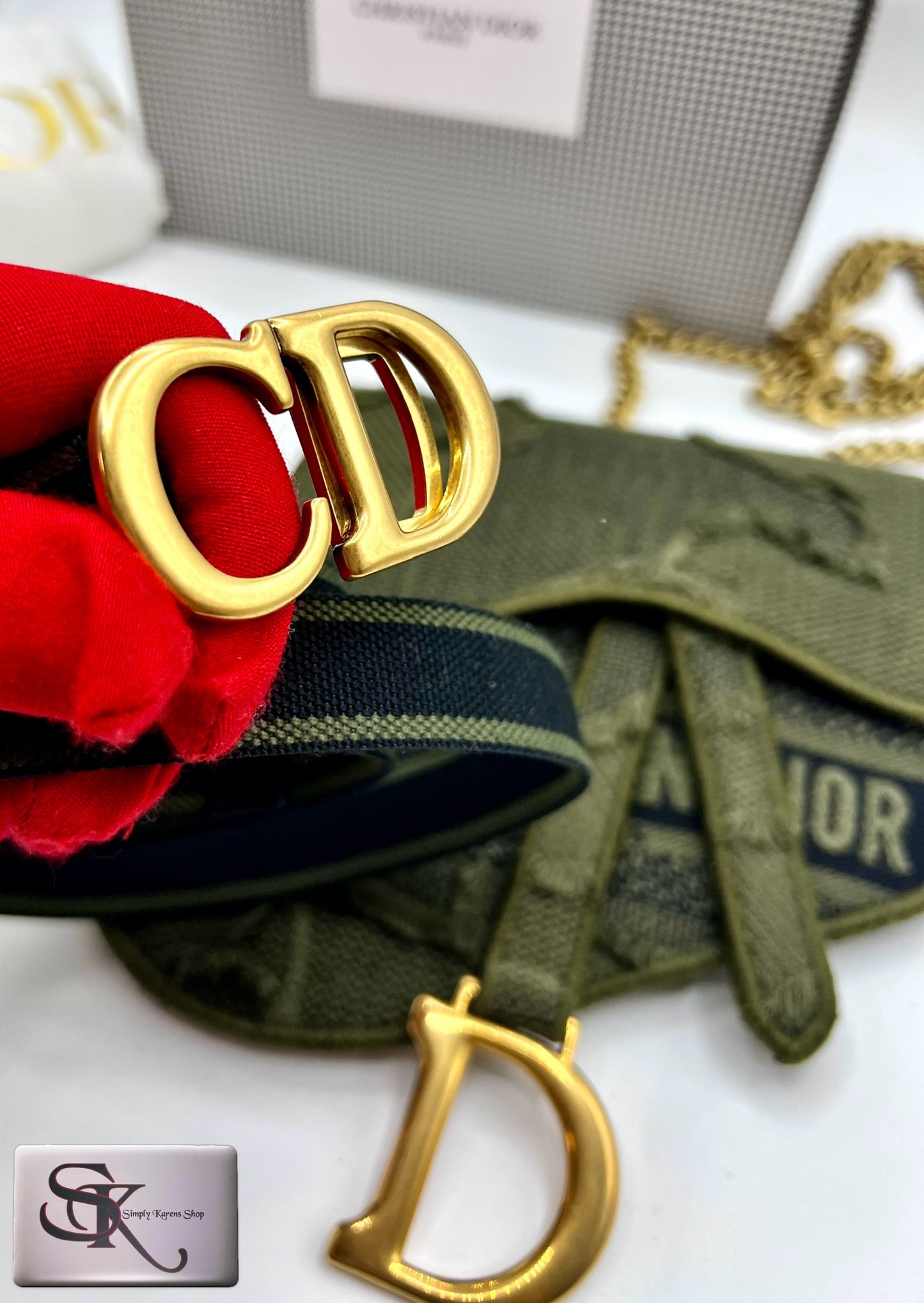 Christian Dior Saddle Beltbag 2 way with chain strap π΅πP92,000π΅π