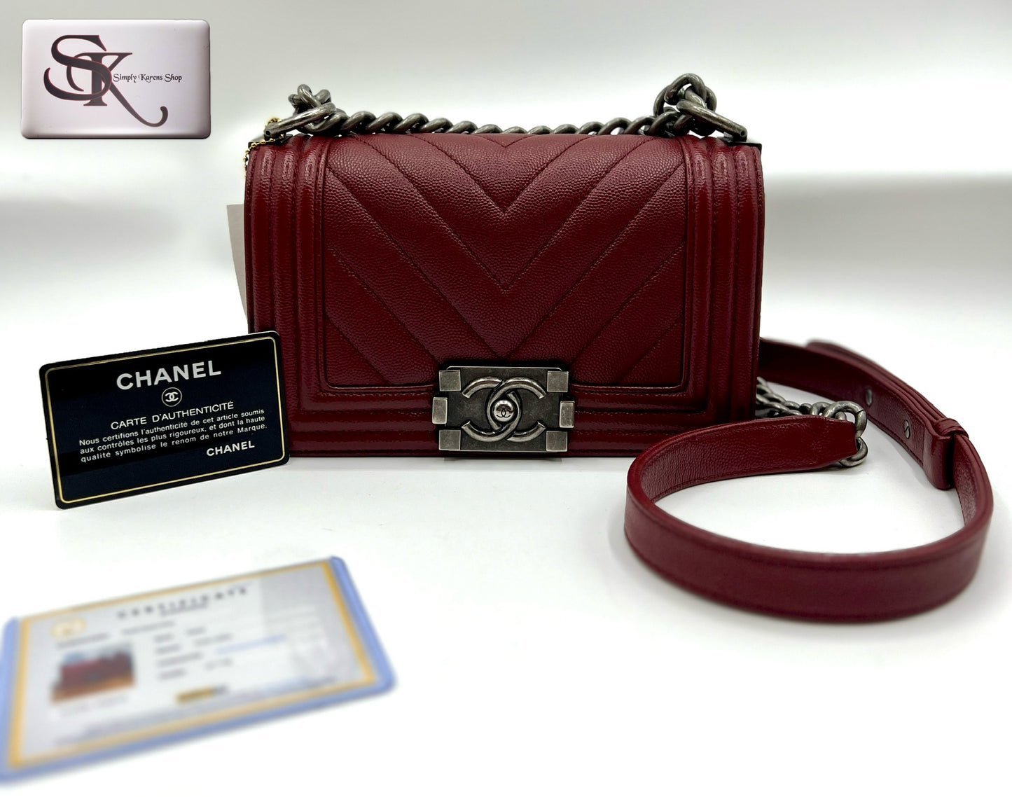 Chanel Chevron Caviar skin Leboy Pm size π΅πP232,000π΅π