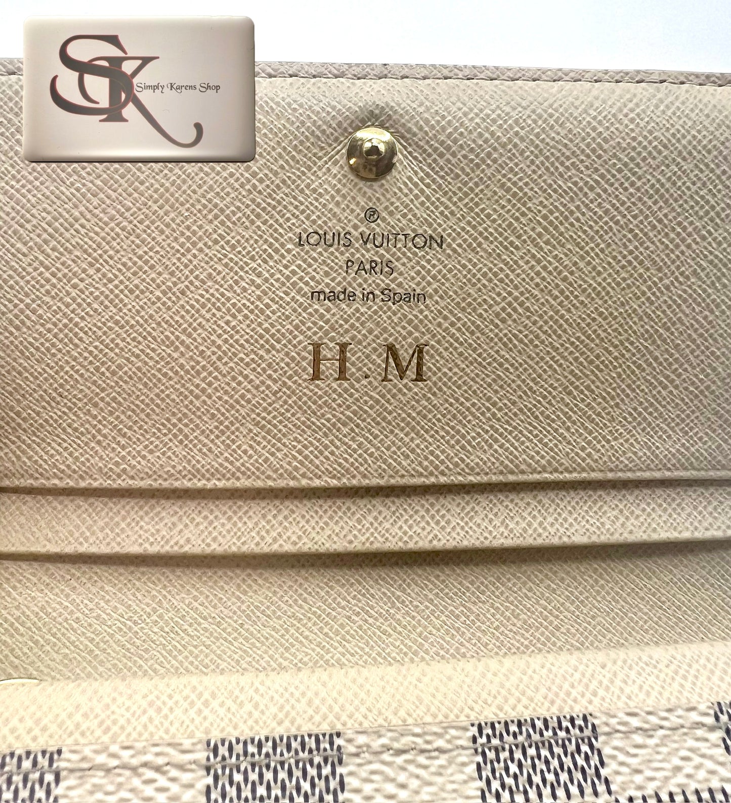 Lv Azur Trifold Semi Long wallet