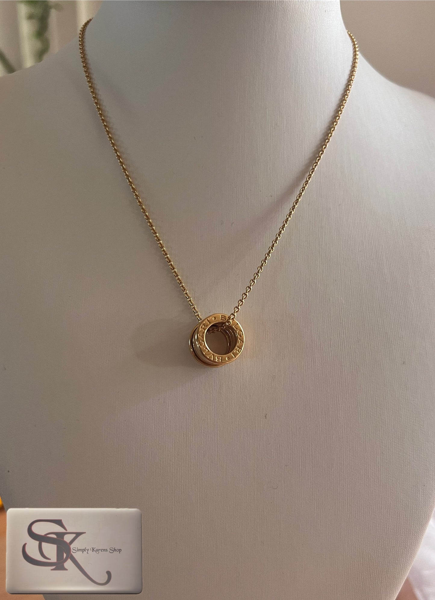 Bvlgari B-Zero K18 Yg Necklace 40cm 11.5g (🇵🇭P118,680)