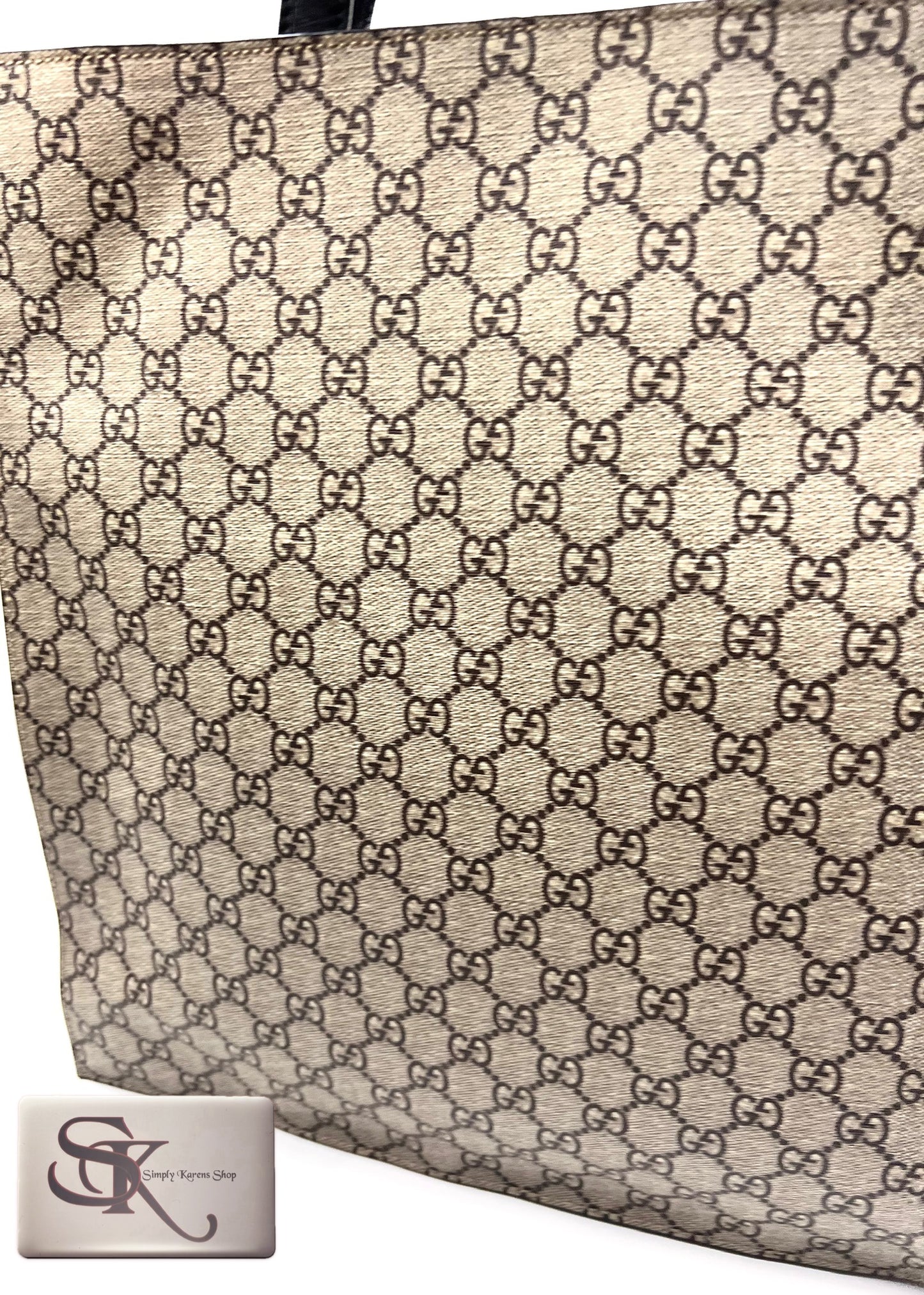Gucci GG Supreme Coated Canvas King Snake Print Sac flat tote bag (🇵🇭P50,740)