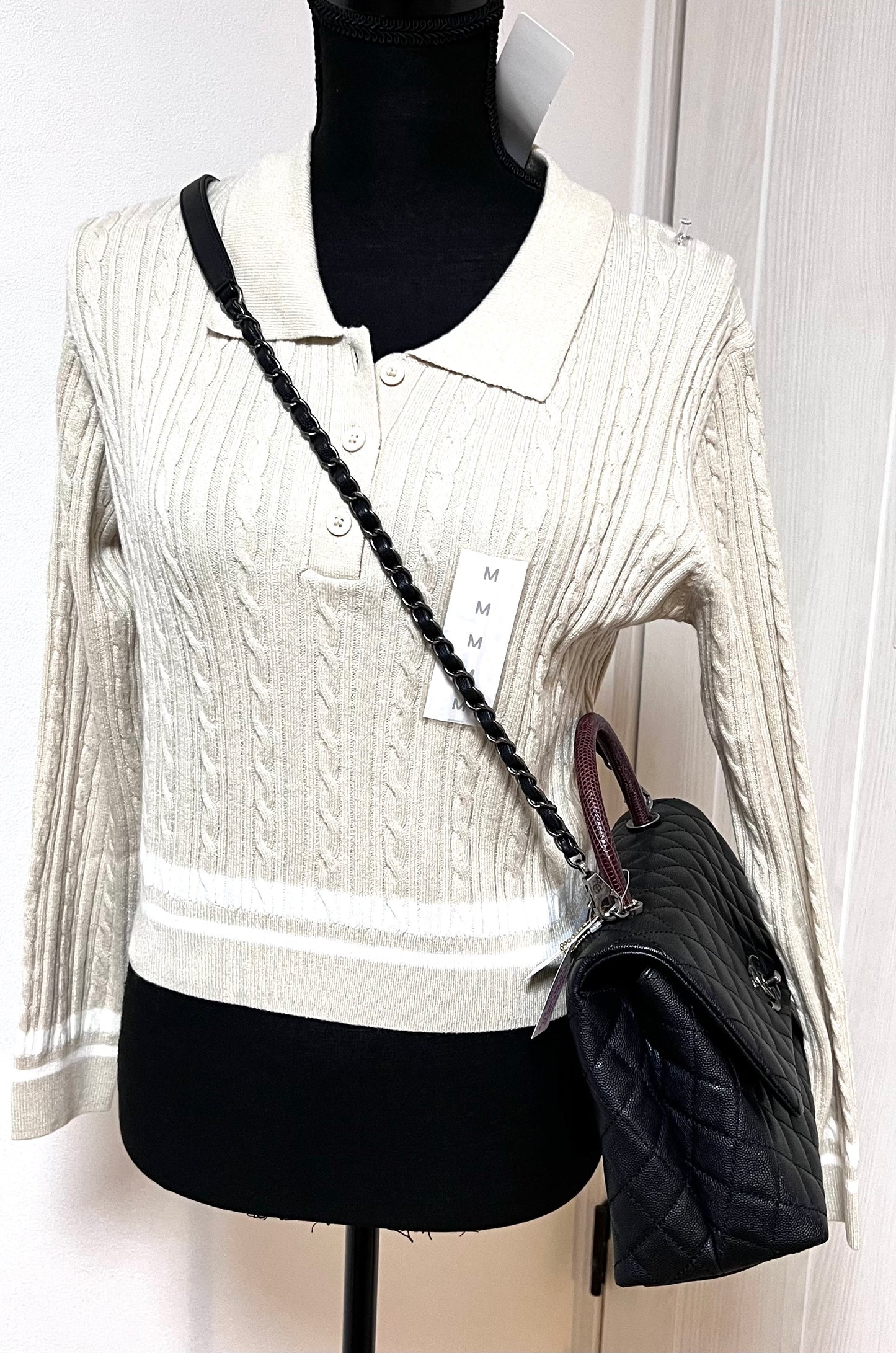 Chanel Caviar Coco python handle Matlase 2 way Bag series 23 mm size (π΅πP361,200)