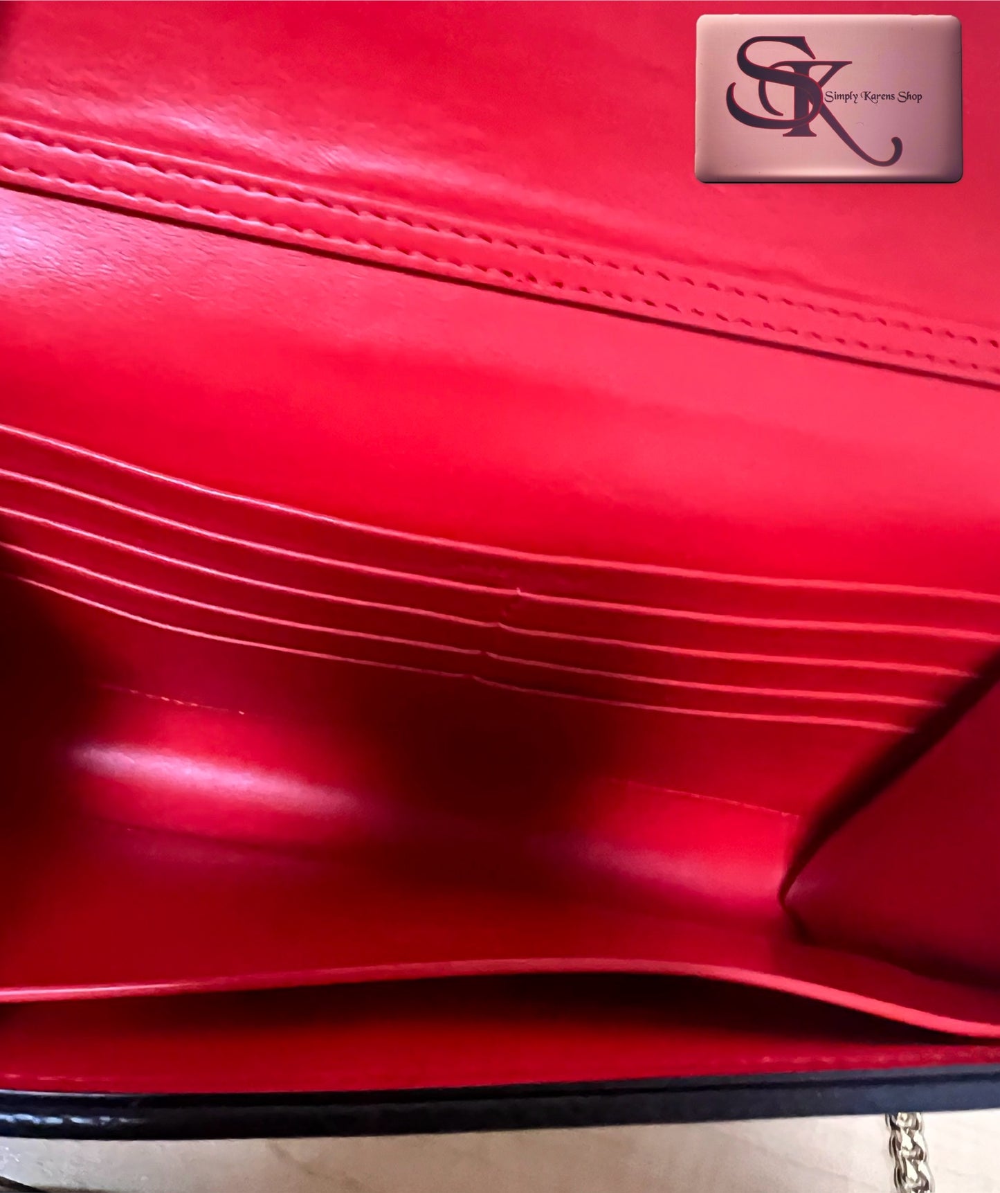 Christian Louboutin Carasky Empire Calfskin Leather clutch shoulder Crossbody Bag π΅πP37,600π΅π