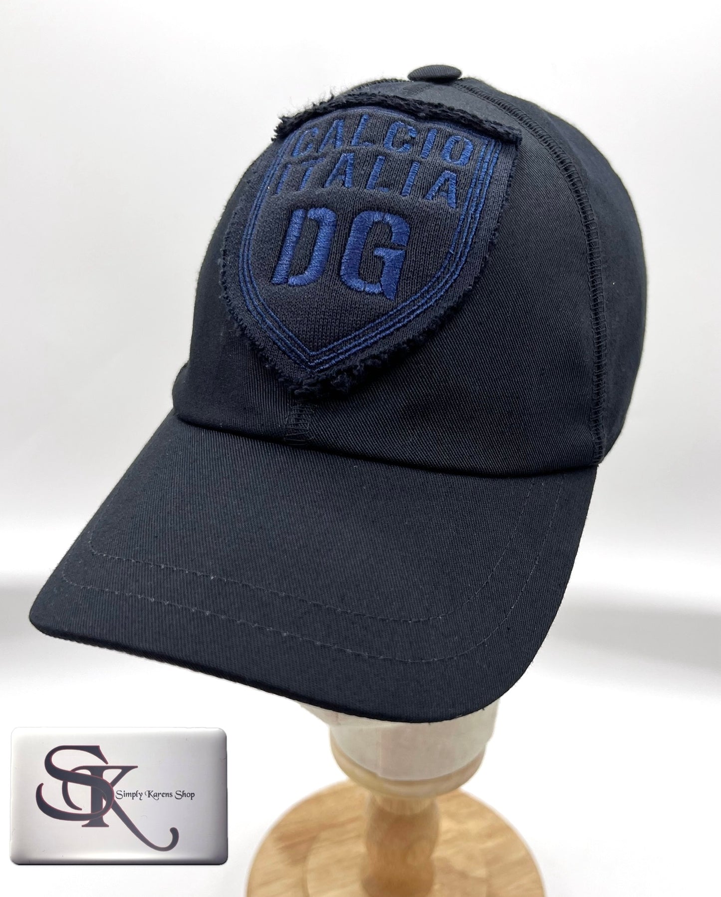 Dolce & Gabbana Black Baseball Cap size 58 ๐ต๐ญP10320๐ต๐ญ