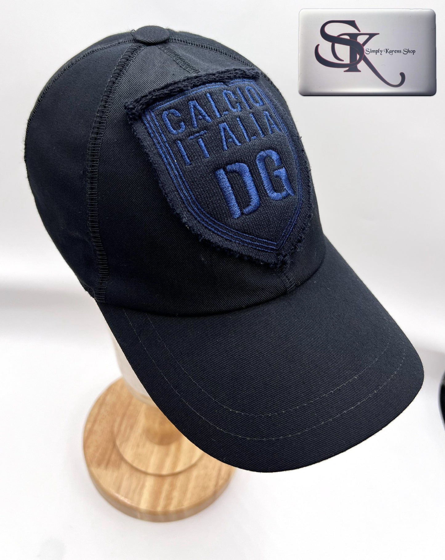 Dolce & Gabbana Black Baseball Cap size 58 ๐ต๐ญP10320๐ต๐ญ