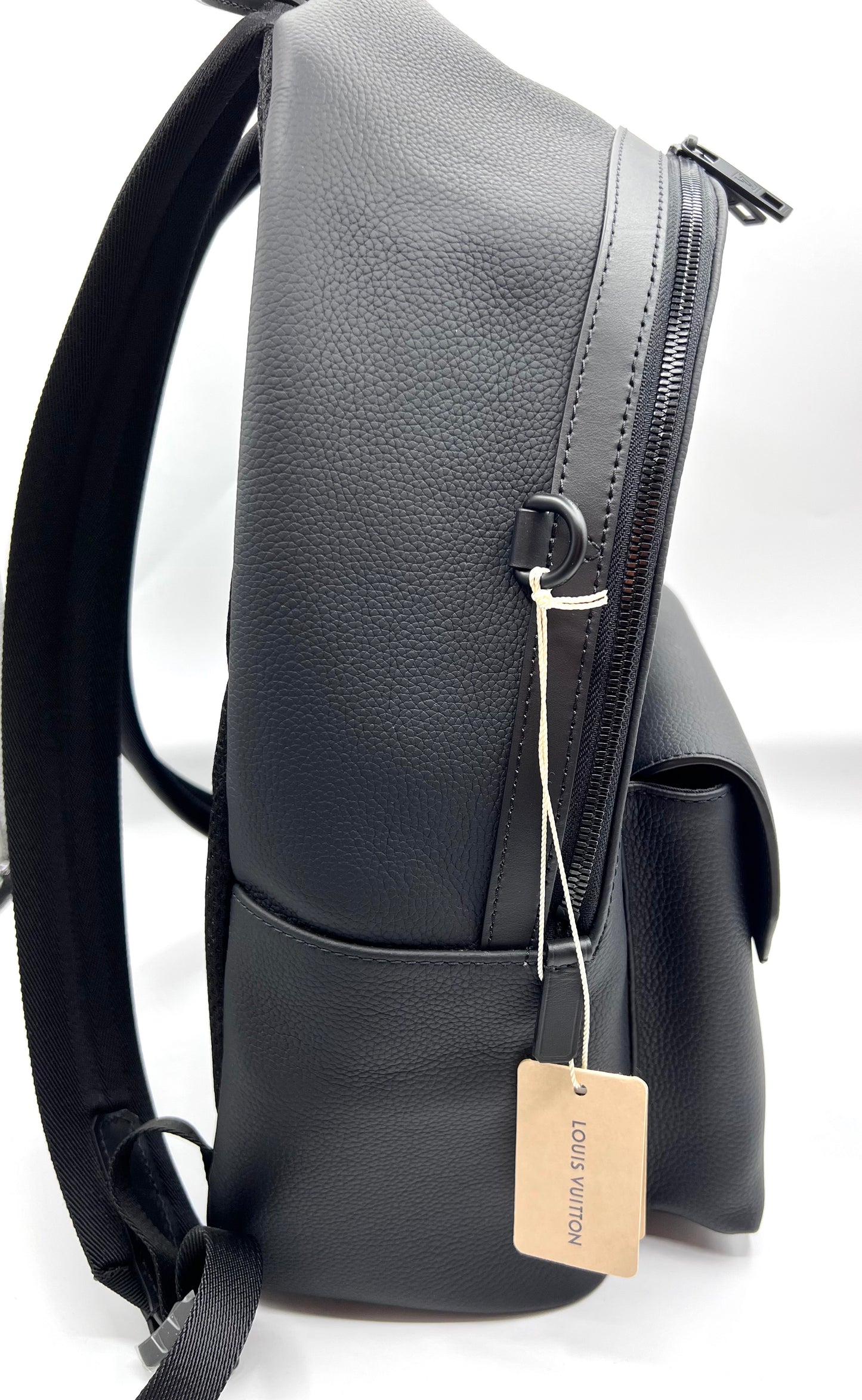 Lv Aerogram Take Off Black Leather Back Pack