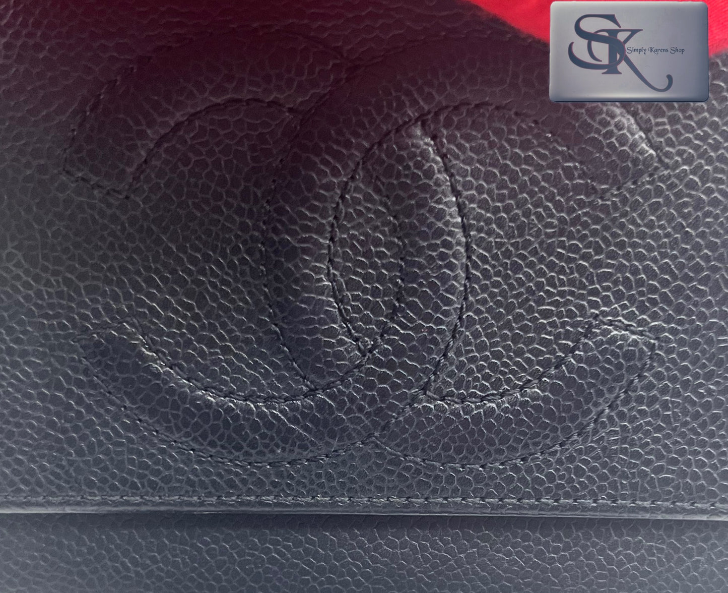 Chanel Caviar Jumbo CC Flap Black Long Wallet   (🇵🇭P20,640)