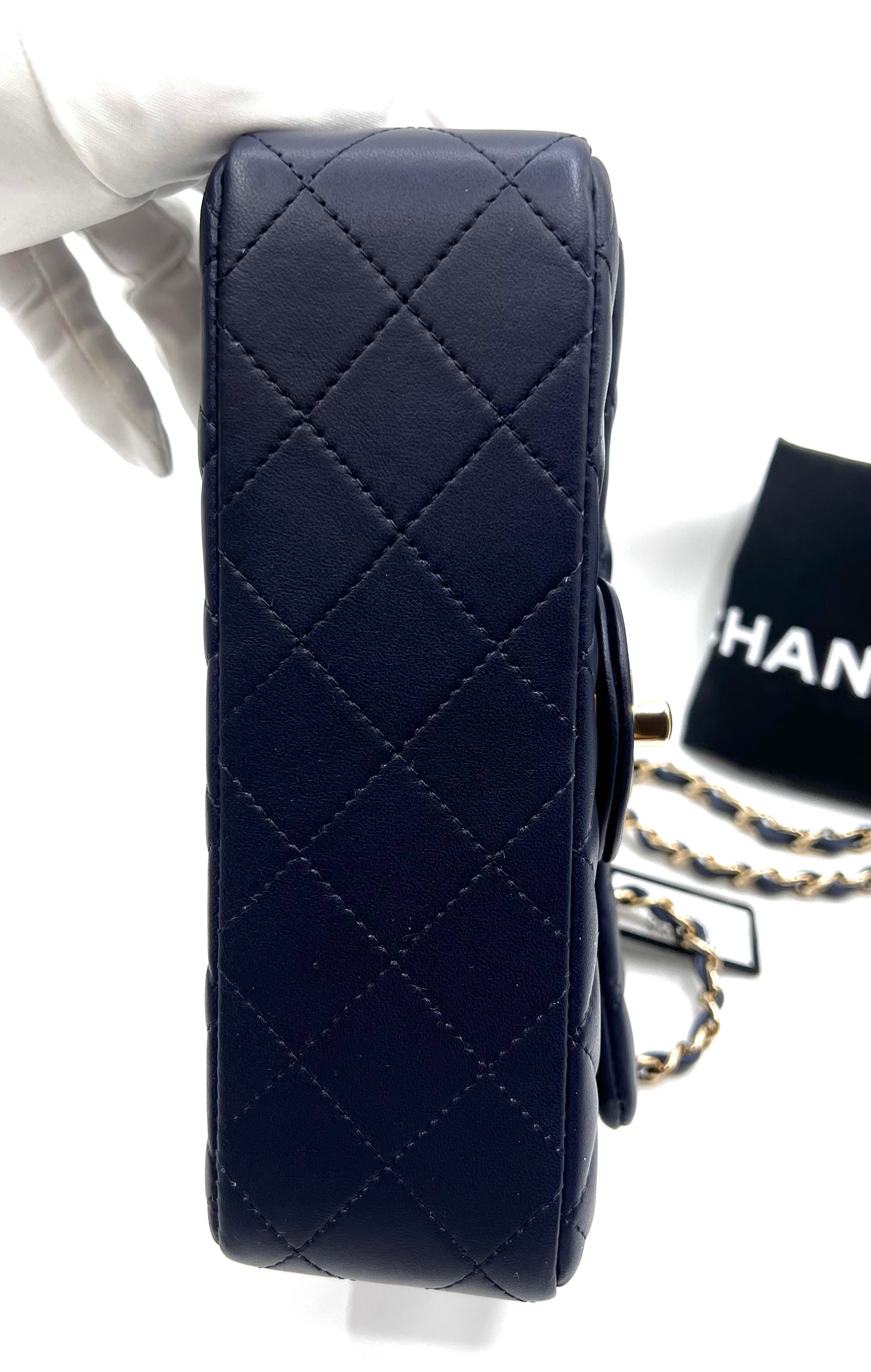 Chanel Classic Mini Flap Dark Blue Lambskin GHW 29Holo      (🇵🇭P257,140)