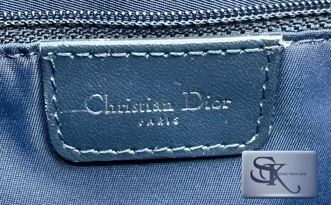 CHRISTIAN DIOR TROTTER OBLIQUE CROSSBODY CANVAS LEATHER BAG