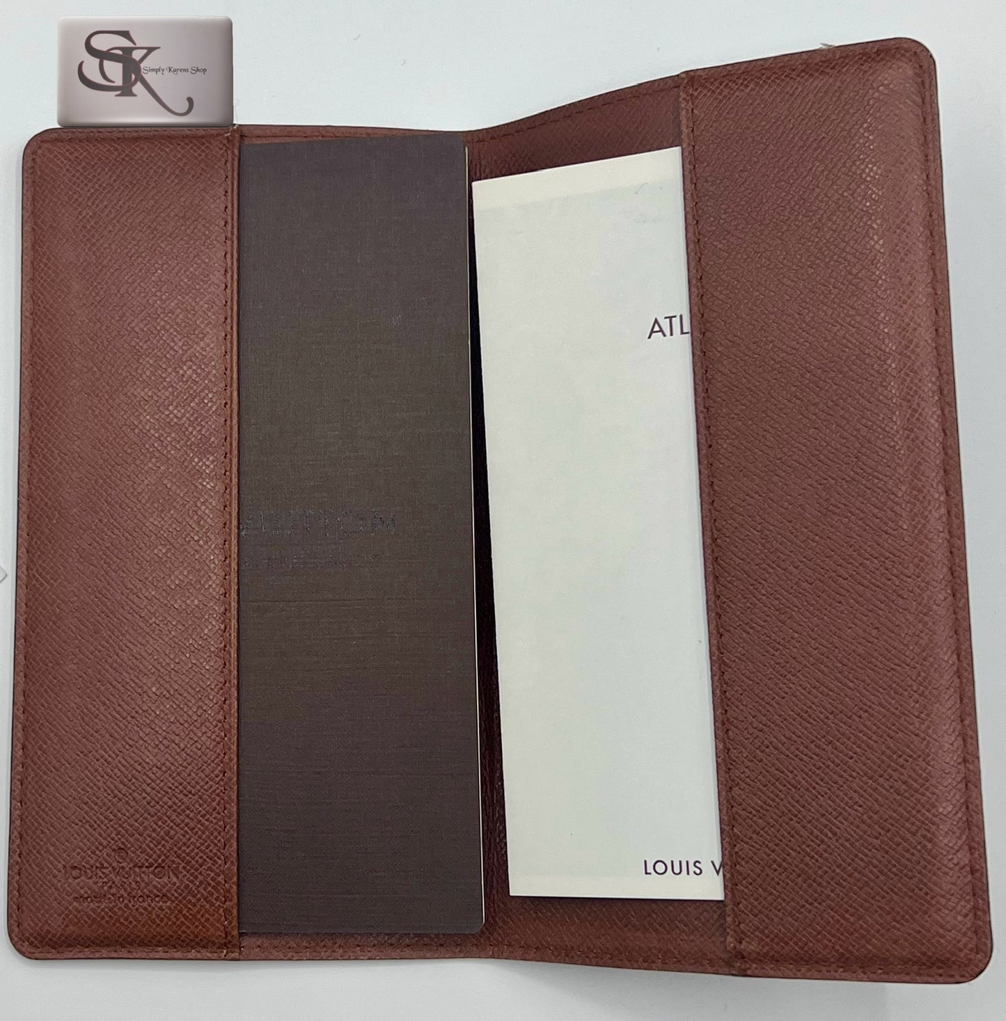 LV MONOGRAM AGENDA CHECK BOOK