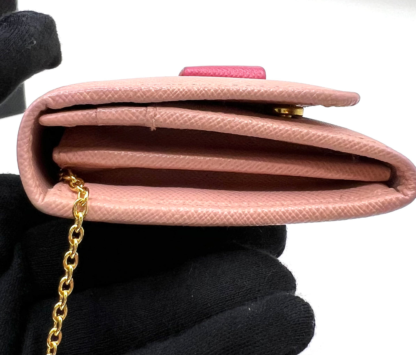 Prada Saffiano Flap Long wallet w/ Detachable Card Case       (🇵🇭P16,340)