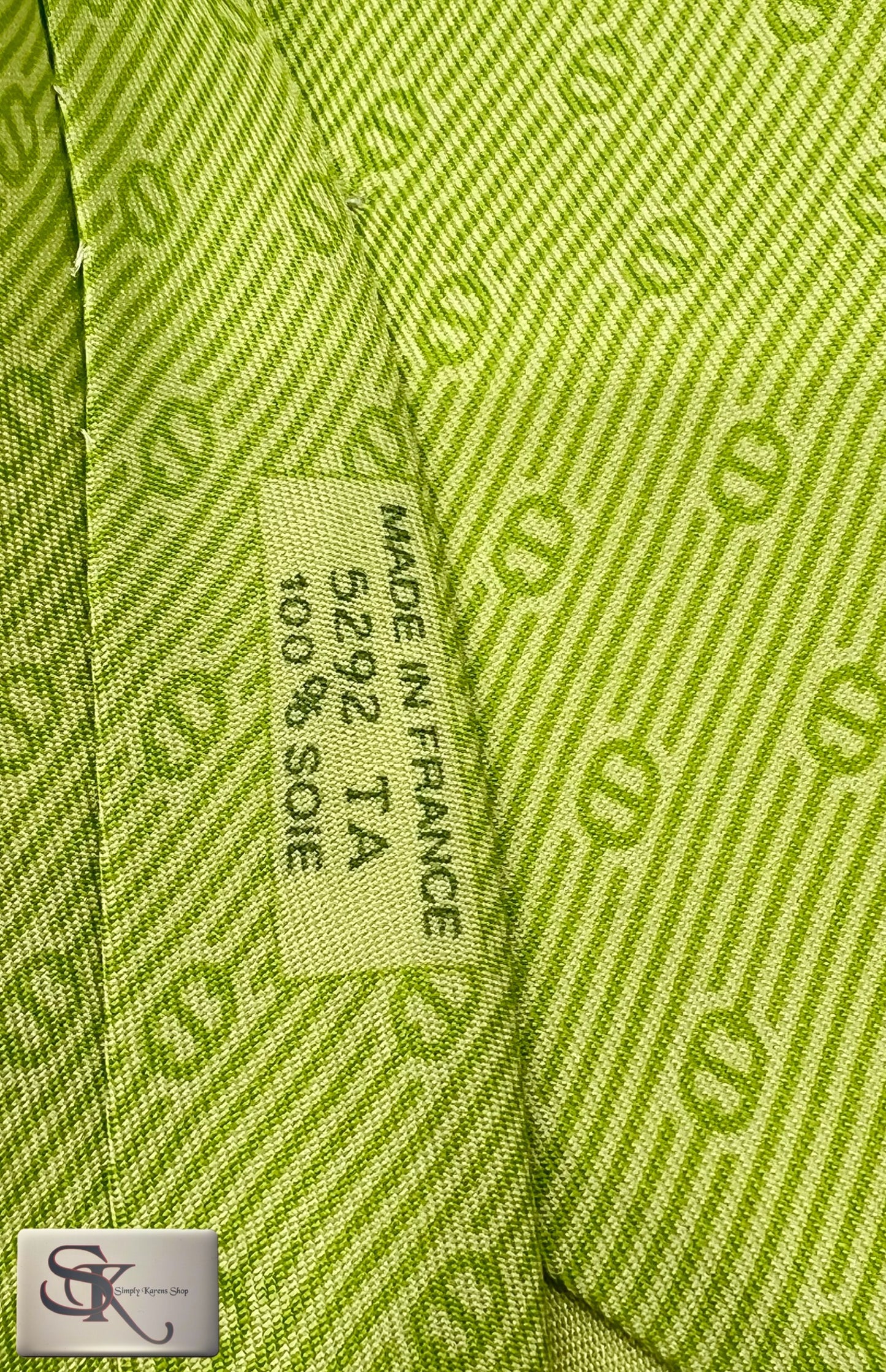 HERMES APPLE GREEN NECKTIE