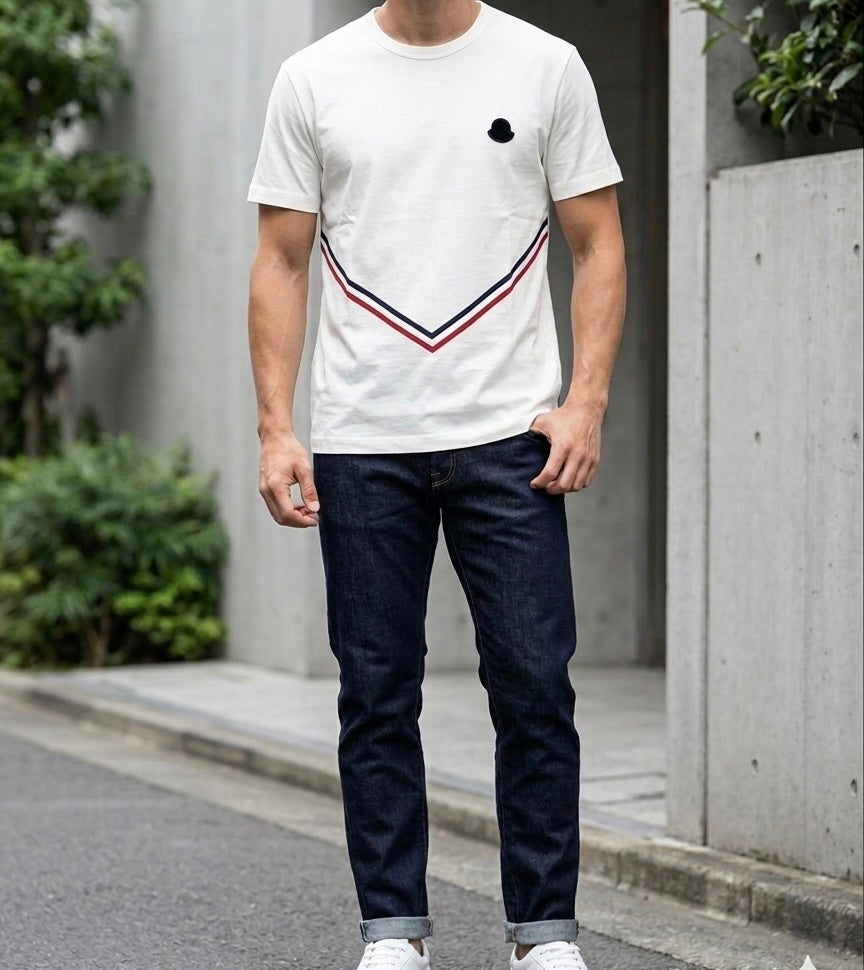 Moncler White Tshirt XL size (🇵🇭P8,170)