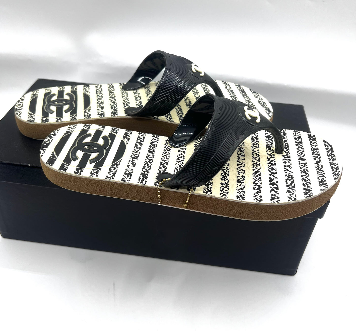 Chanel Flip Flop Sandals Size 36  (🇵🇭P21,070)