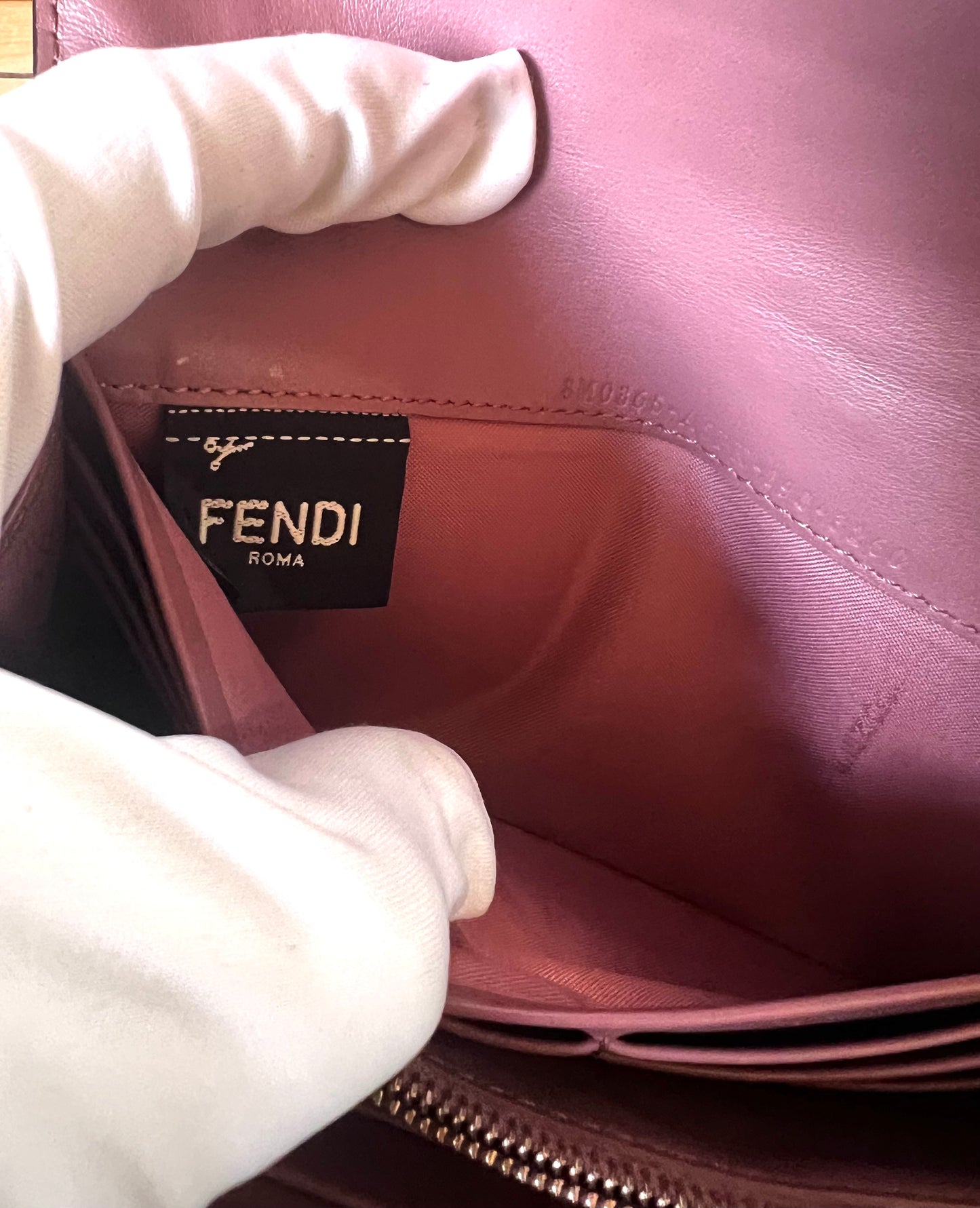 Fendi F is Continental Studded Leather wallet on Chain               (🇵🇭P23,220)