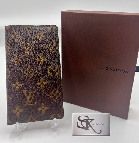 LV MONOGRAM AGENDA CHECK BOOK