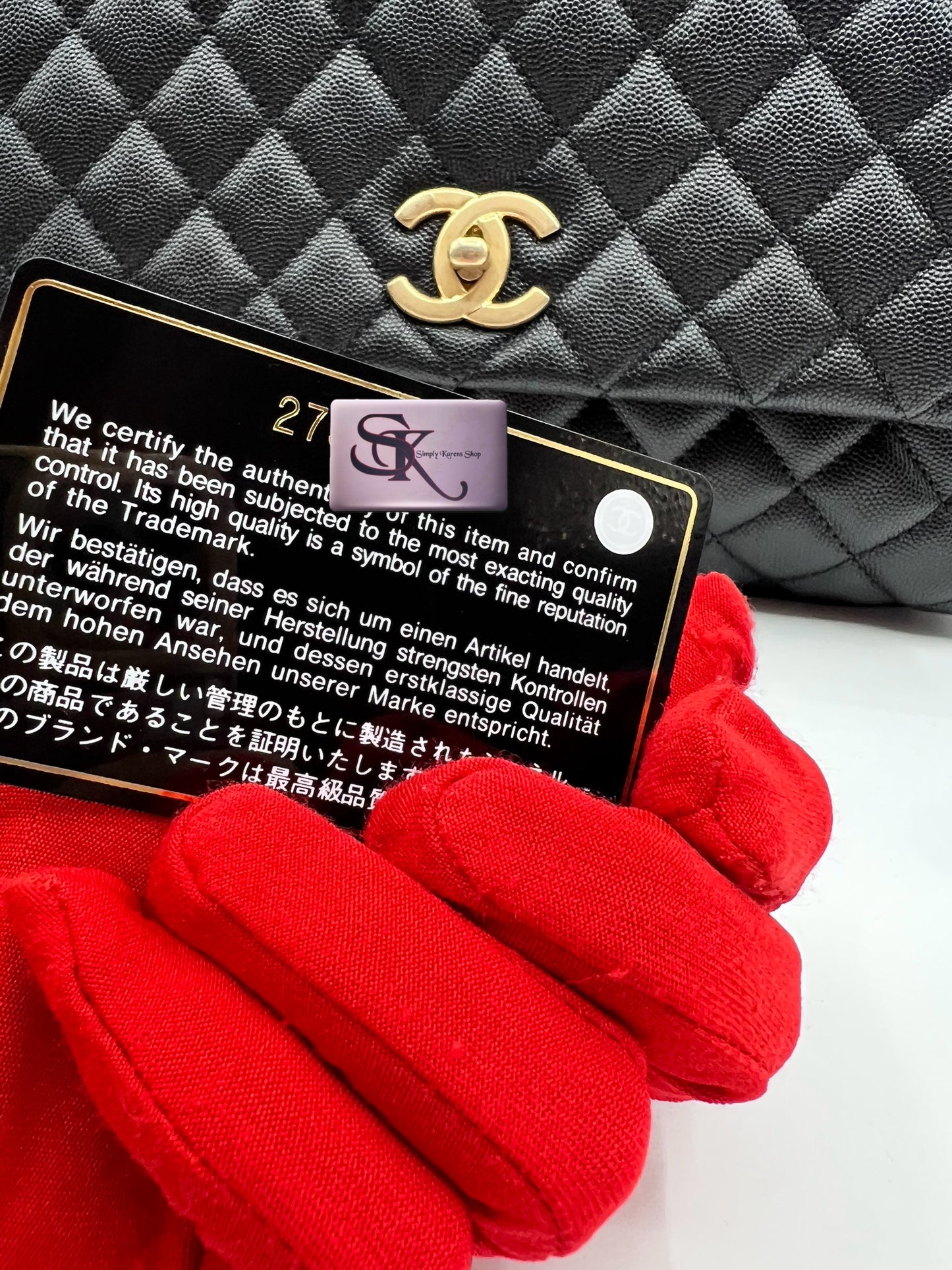 Chanel Top Handle Caviar MM size