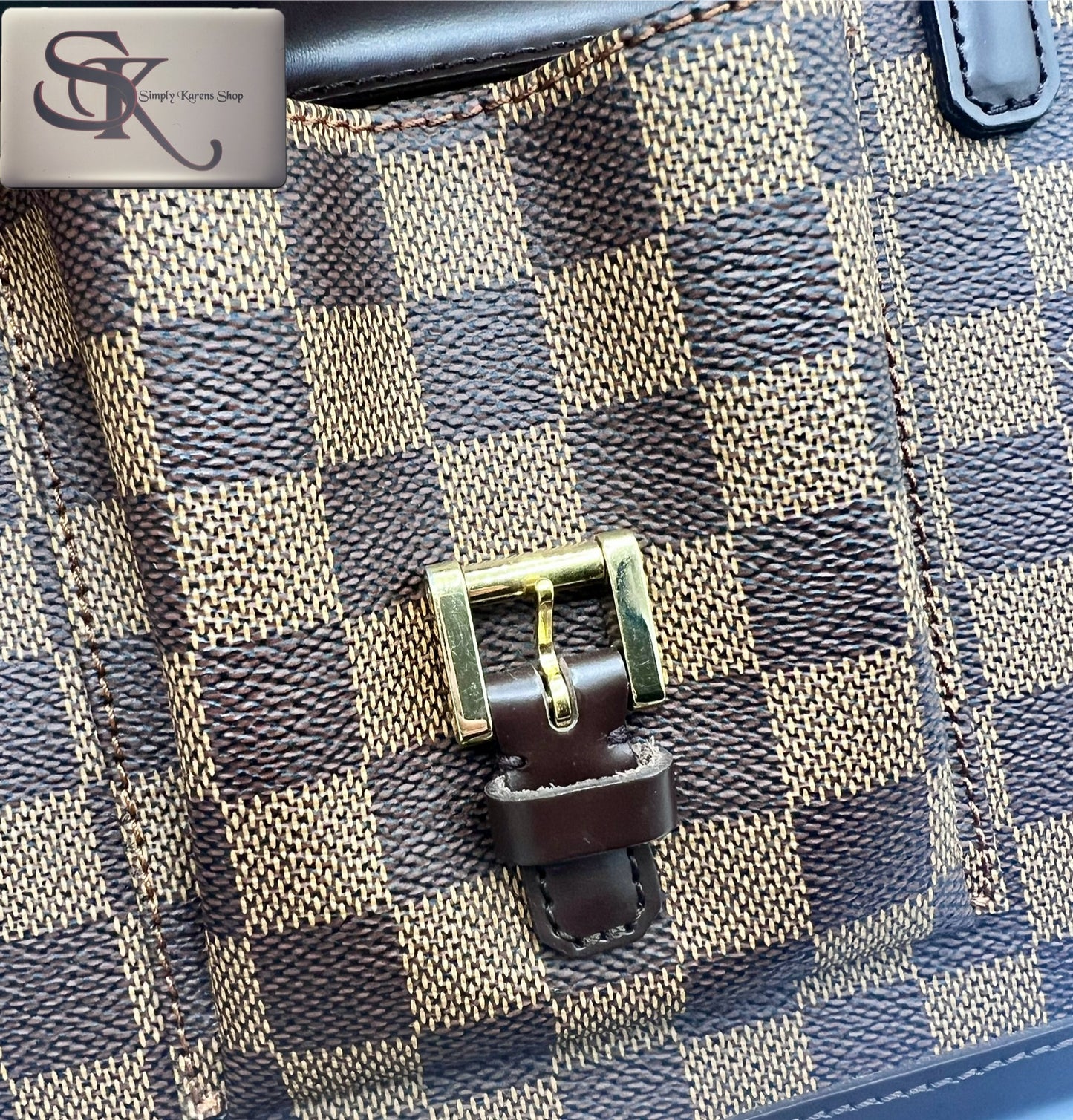 LV DAMIER EBENE MANOSQUE PM SIZE HAND BAG